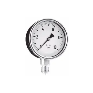 1/4" Pressure gauge (Plastic Case) 0 - 6 bar