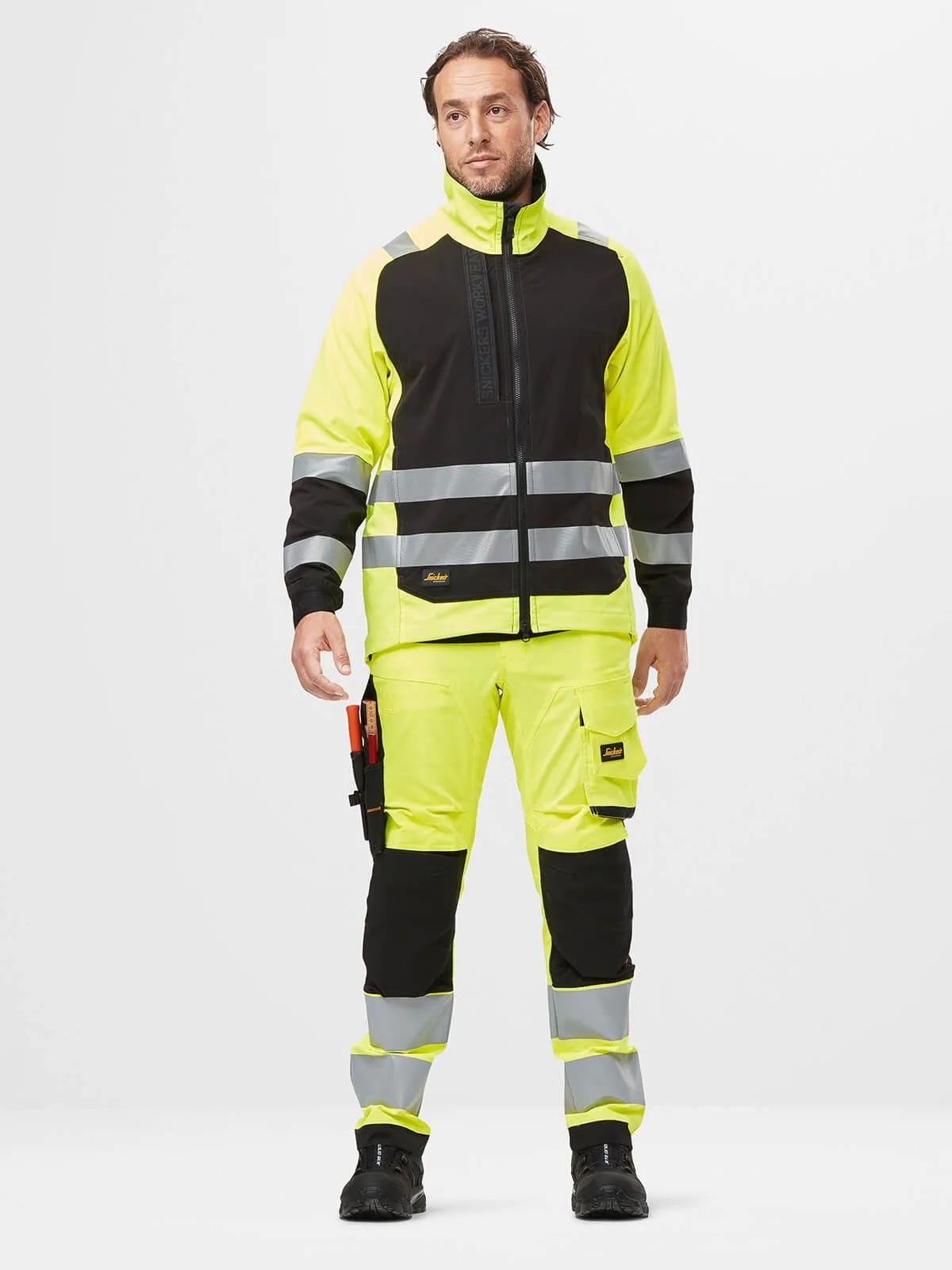 1539&#x20;High-Vis&#x20;Work&#x20;Jacket&#x20;AllroundWork&#x20;Unlined&#x20;with&#x20;Zip&#x20;-&#x20;Snickers