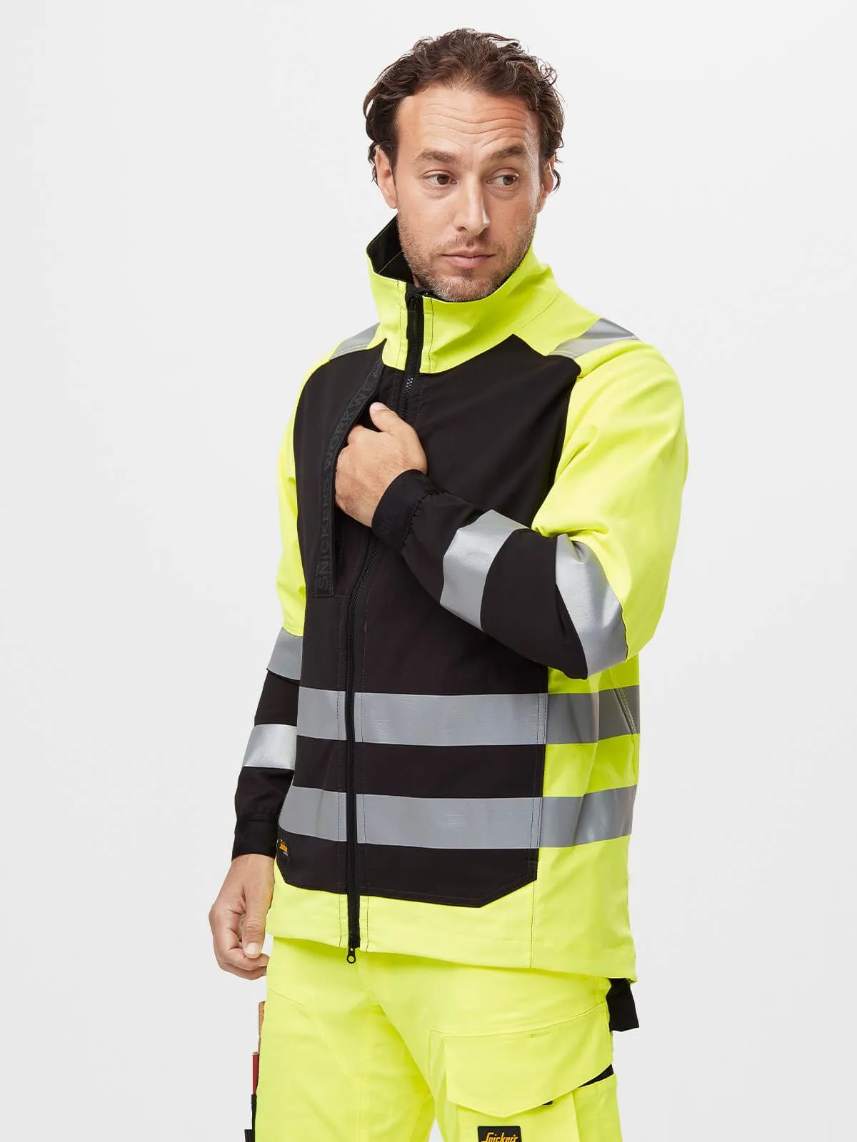 1539&#x20;High-Vis&#x20;Work&#x20;Jacket&#x20;AllroundWork&#x20;Unlined&#x20;with&#x20;Zip&#x20;-&#x20;Snickers