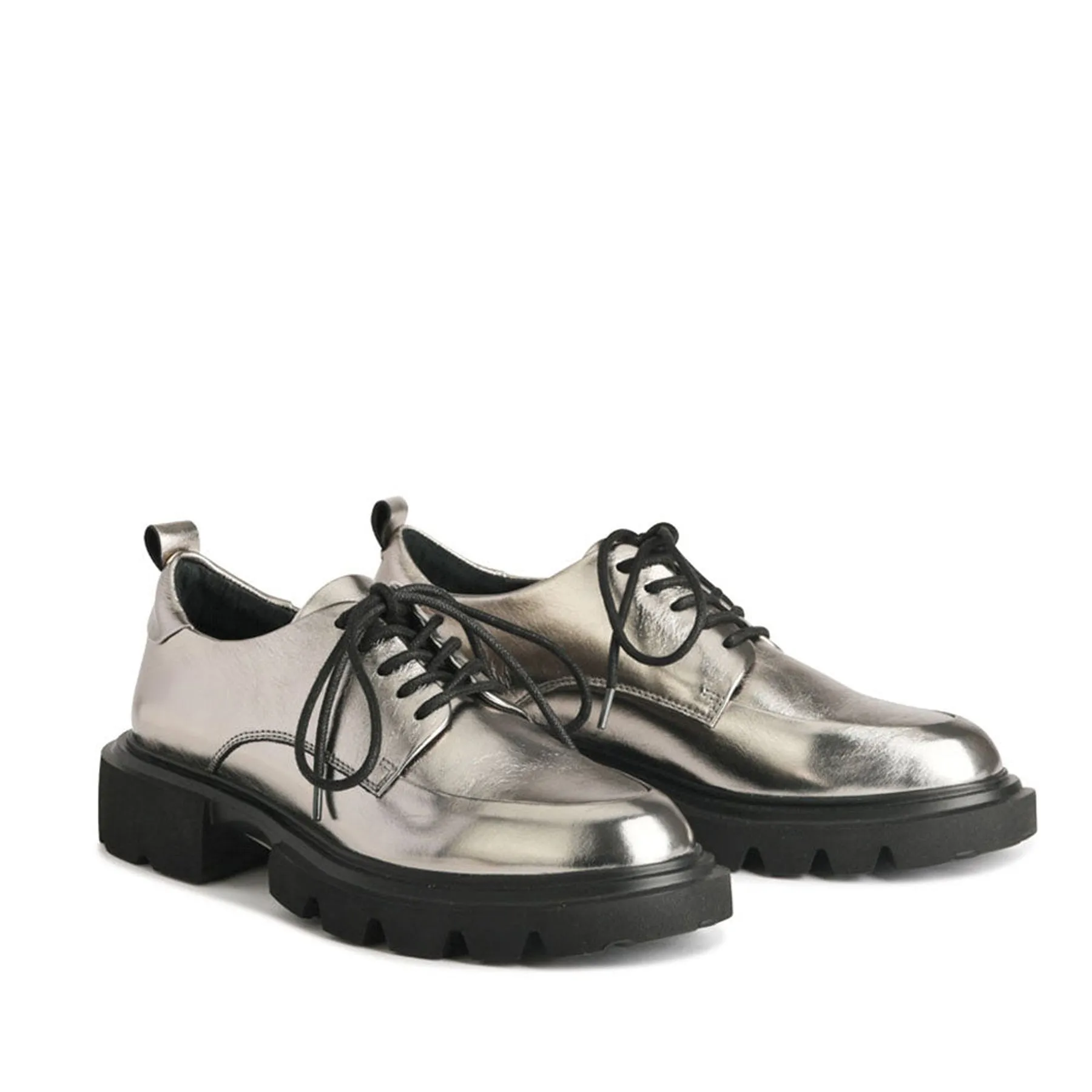 ADAIR LEATHER LACE-UP LOAFERS