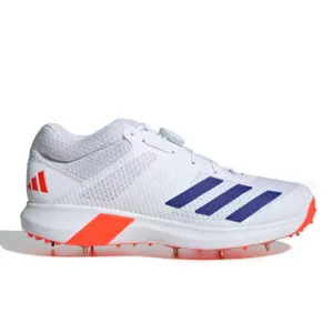 Adidas Men's Adipower Vectorid 20 Cricket Shoe (White/Blue/Red)