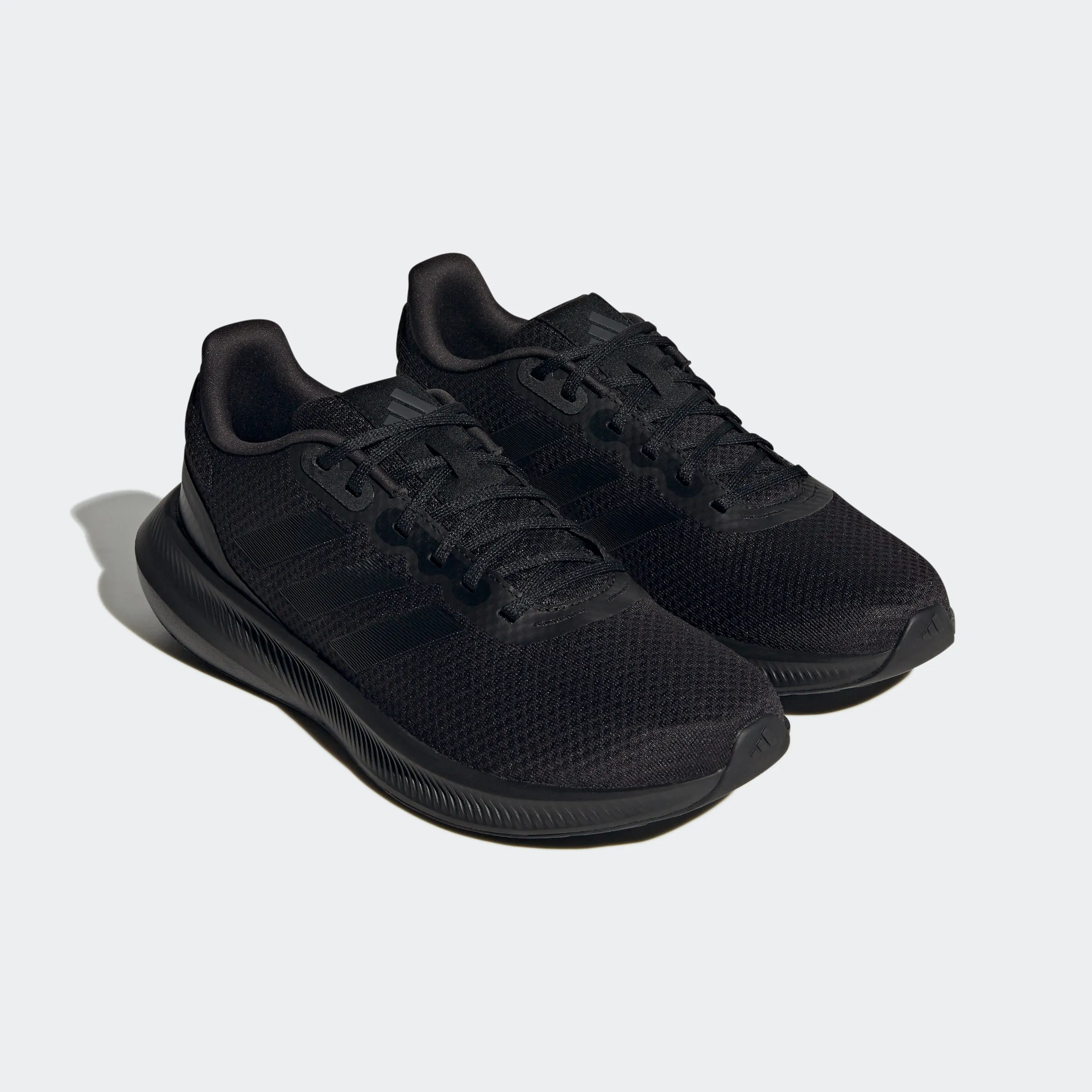 adidas RUNFALCON 3.0 Wide Cloudfoam Running Shoes | Black | Men's