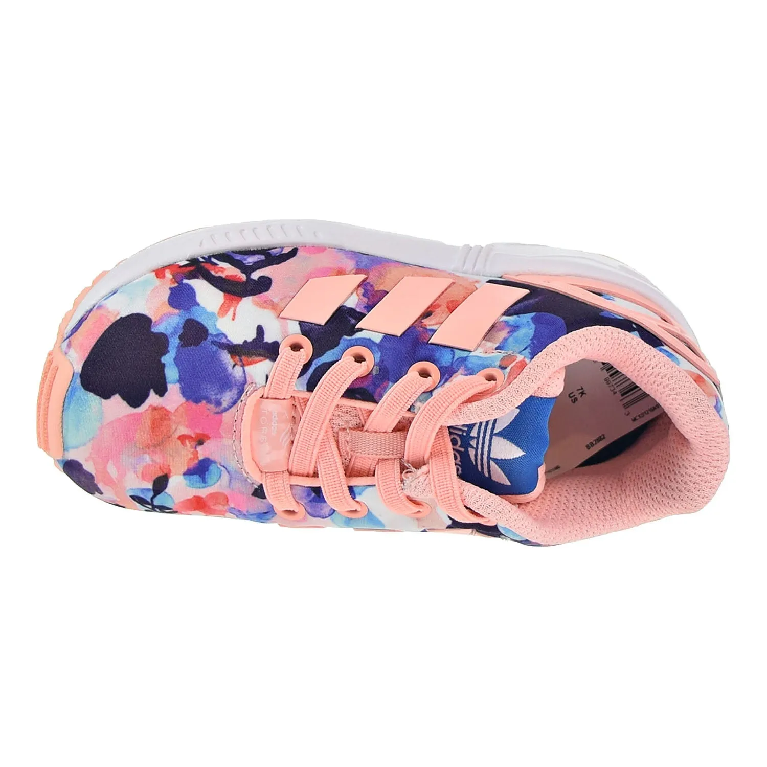 Adidas ZX Flux EL Toddler's Shoes Hazcor/White
