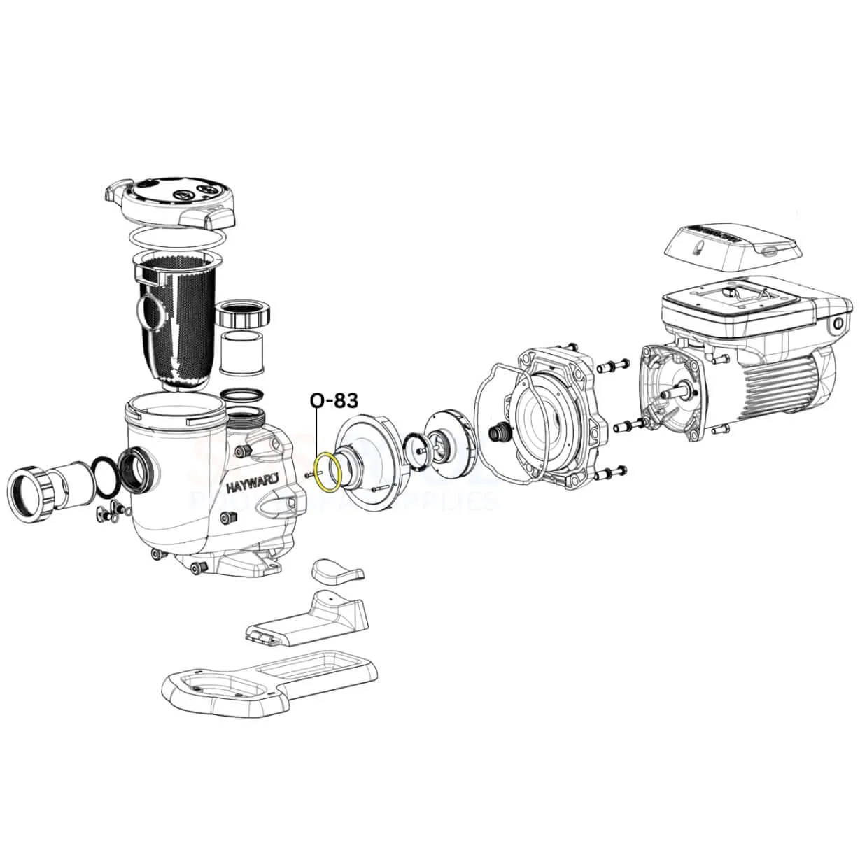 Aladdin Diffuser O-Ring For Hayward TriStar and EcoStar Pumps | SPX4000Z1 | O-83