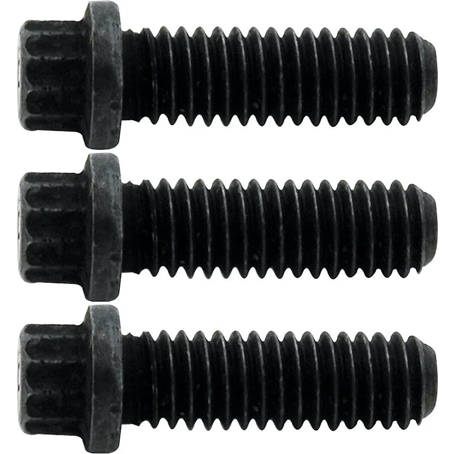Allstar Performance Mandrel Drive Bolt - 5/16-18 in Bolt - 1 in Long - Hex Head - Black Oxide - Mandrel s - Set of 3