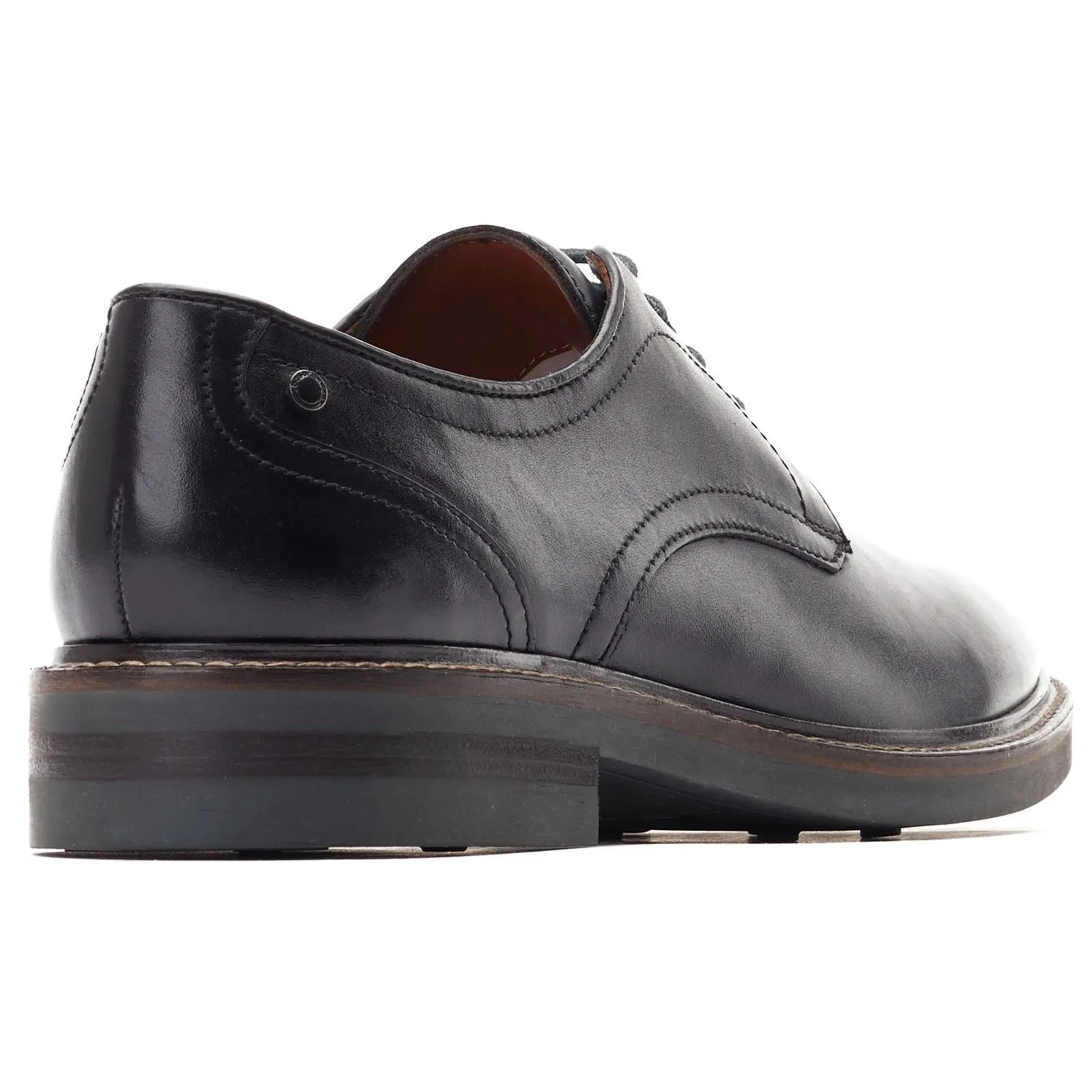 Base London Mawley Leather Men's Black Oxford Shoes