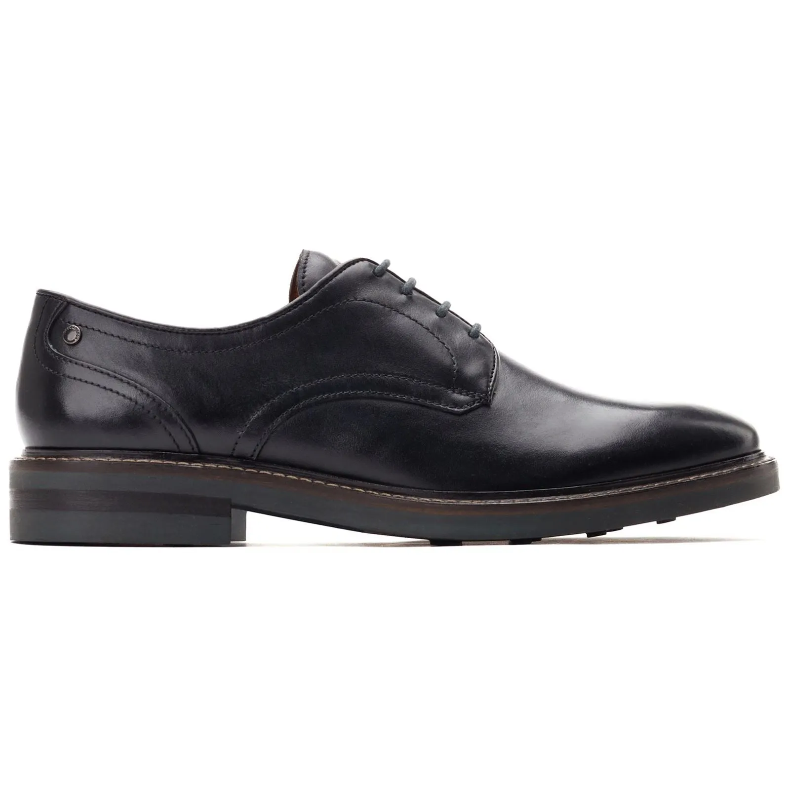 Base London Mawley Leather Men's Black Oxford Shoes