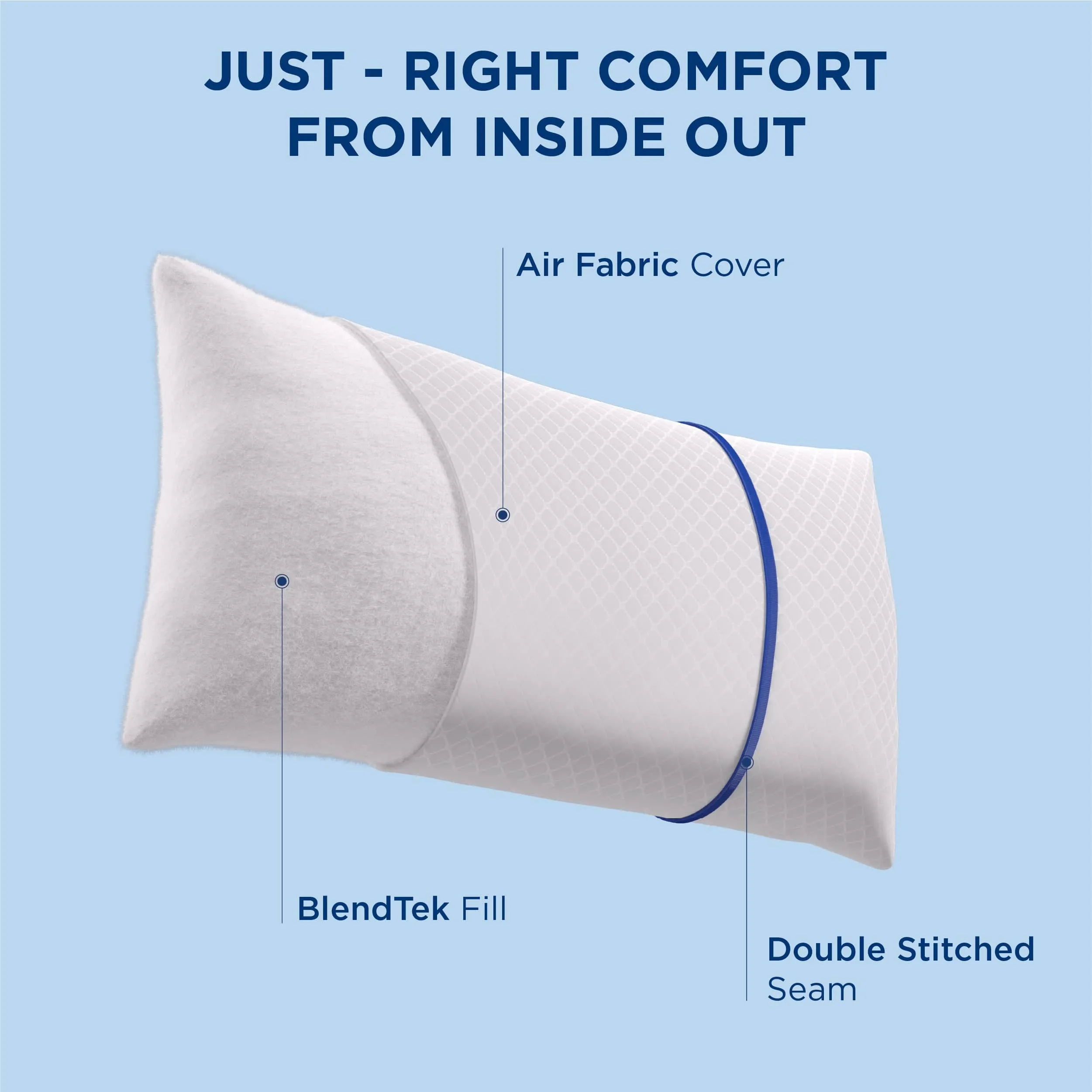 Bedsure Diamond Pattern Pillows 2pk