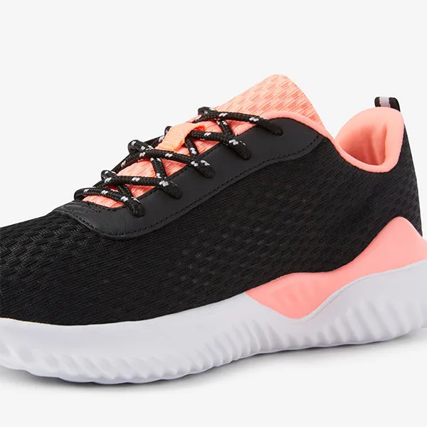 Black/Coral Active Sports Trainers