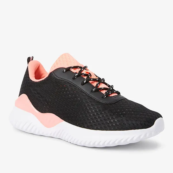 Black/Coral Active Sports Trainers