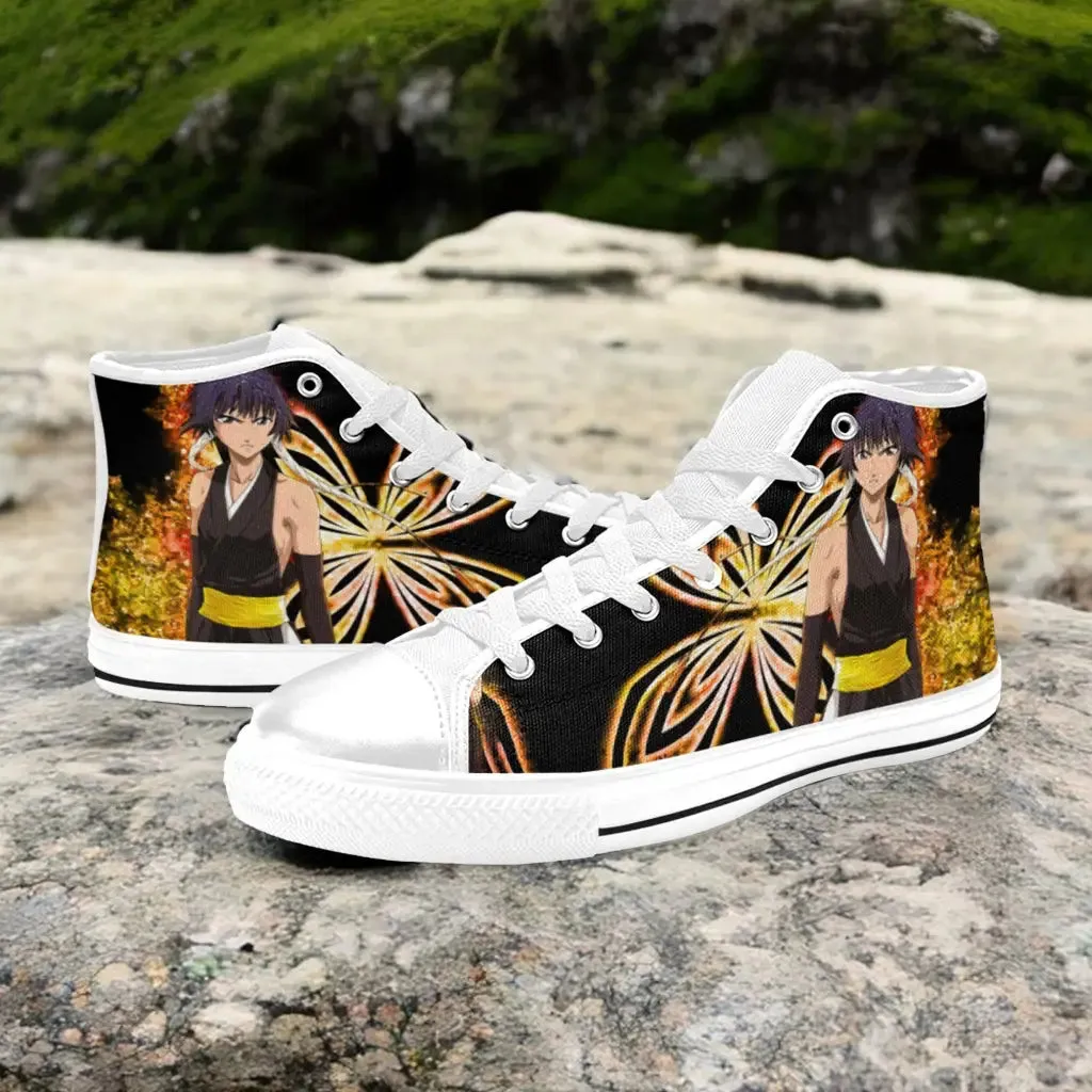 Bleach Soifon Shoes High Top Sneakers for Kids and Adults