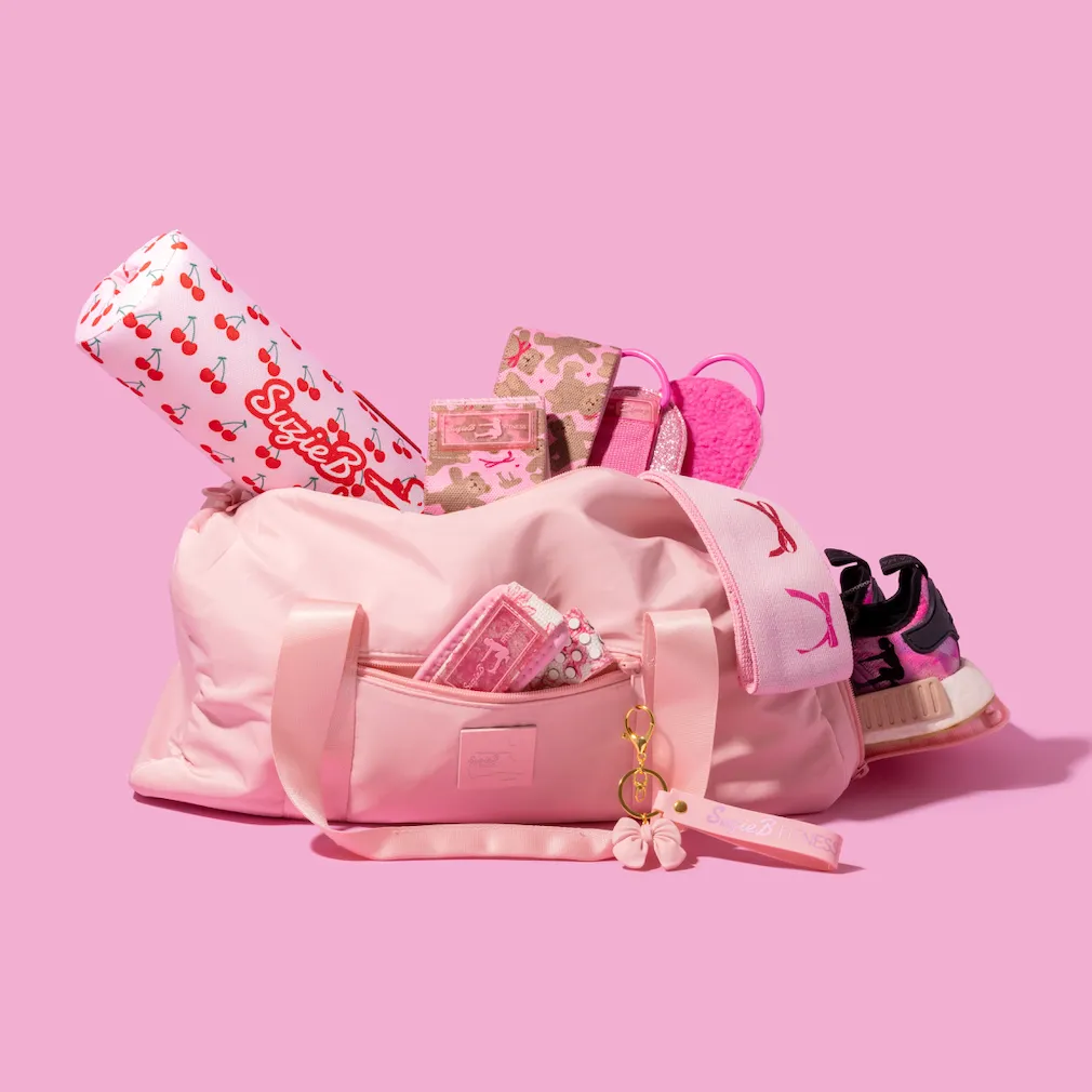 BOW PINK DUFFLE BAG