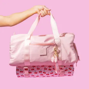 BOW PINK DUFFLE BAG