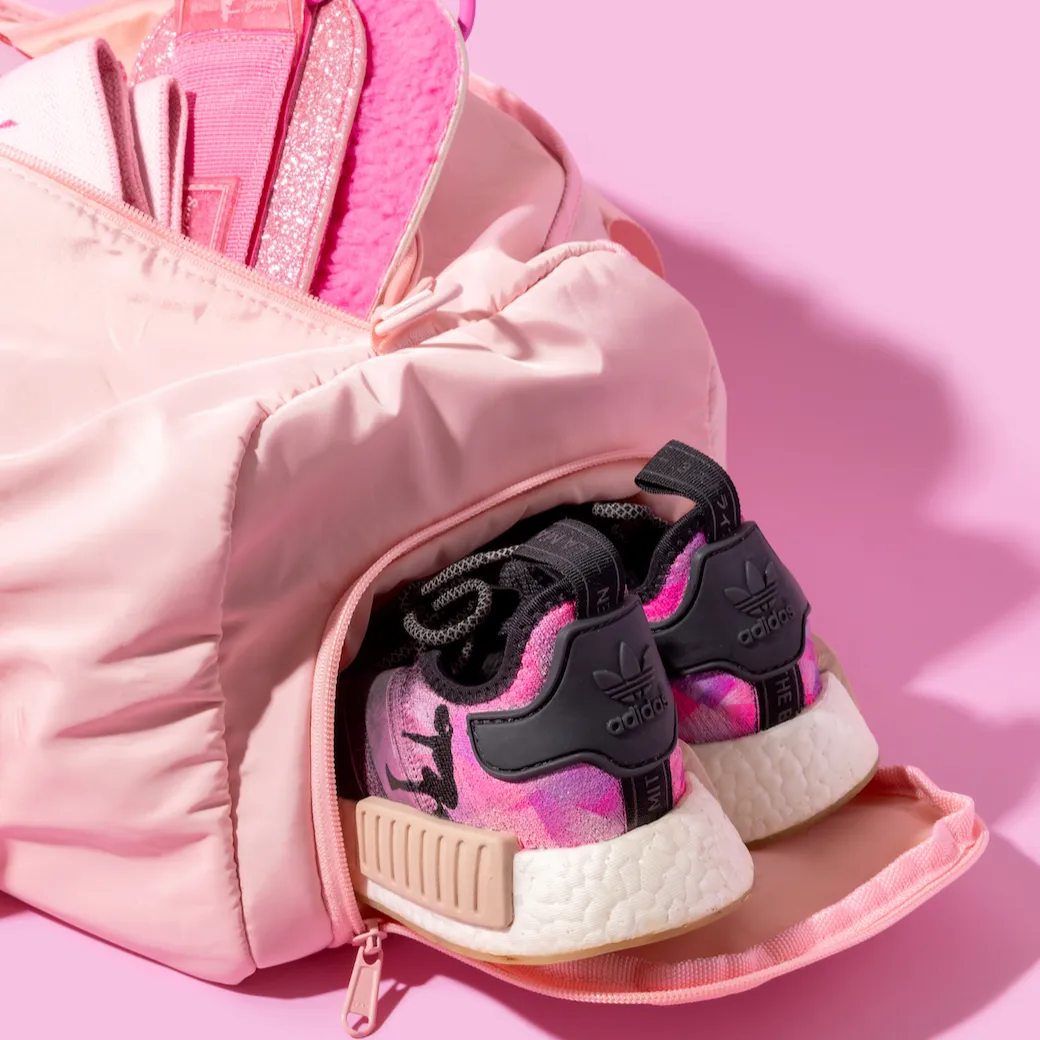 BOW PINK DUFFLE BAG