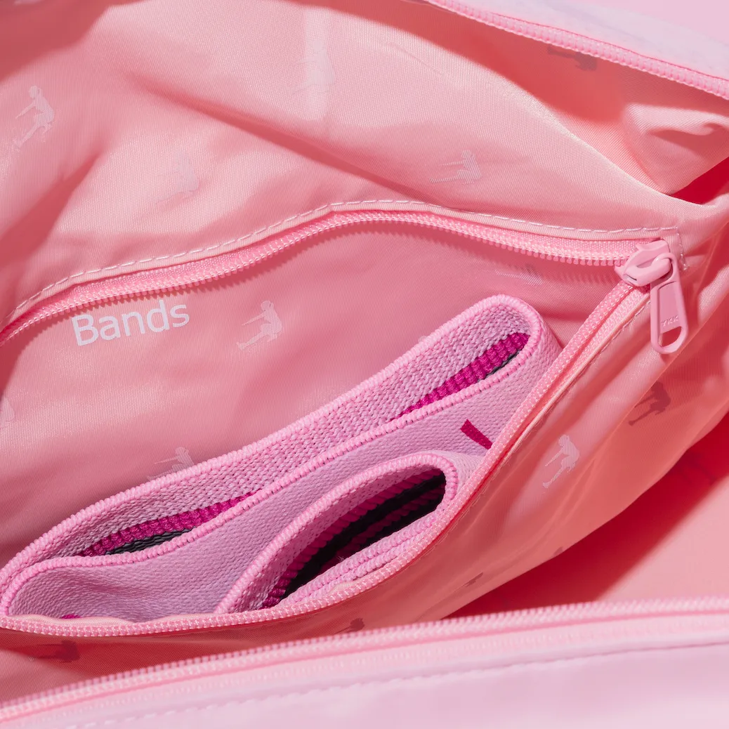 BOW PINK DUFFLE BAG