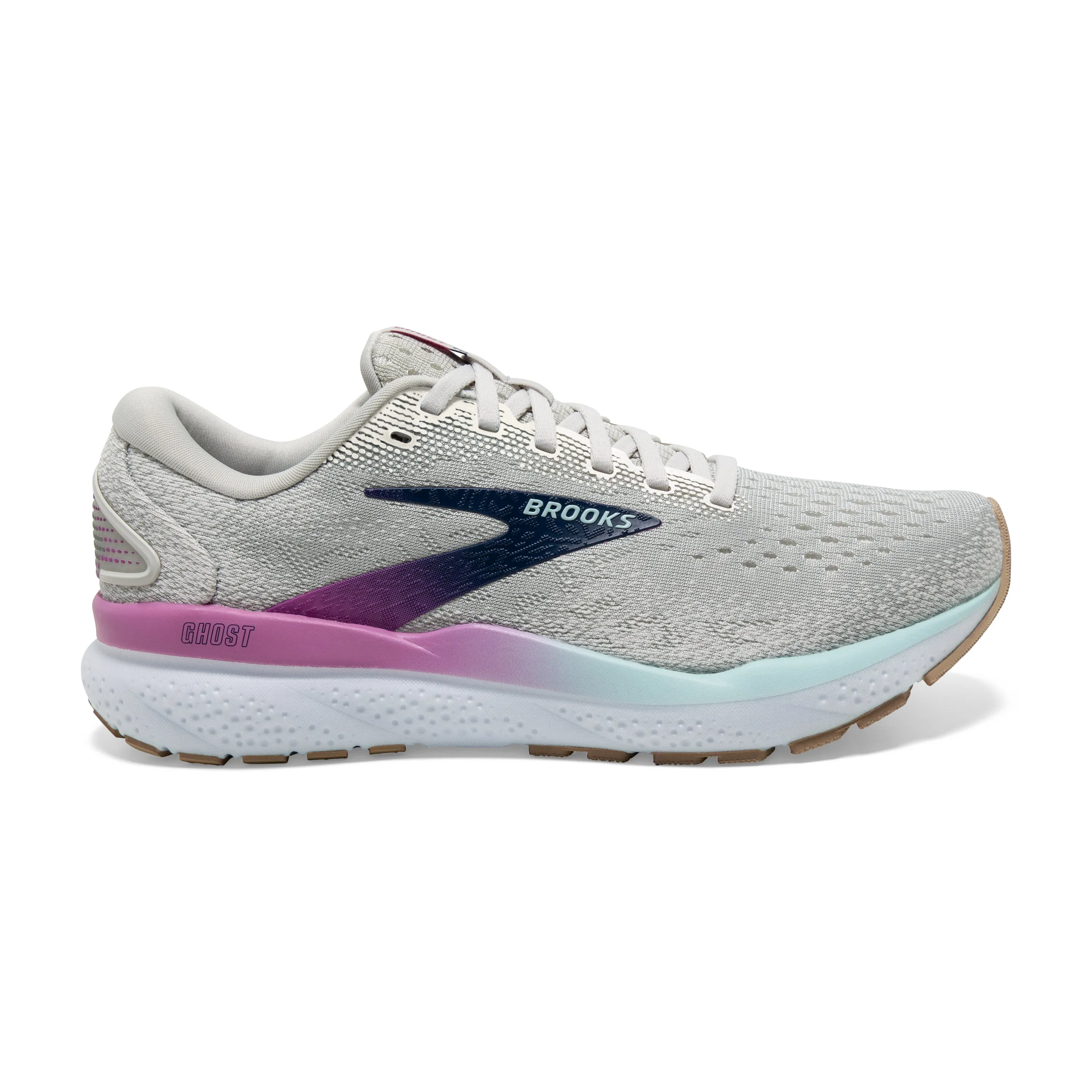 Brooks | Ghost 16 | Women's | White/Grey/Estate Blue
