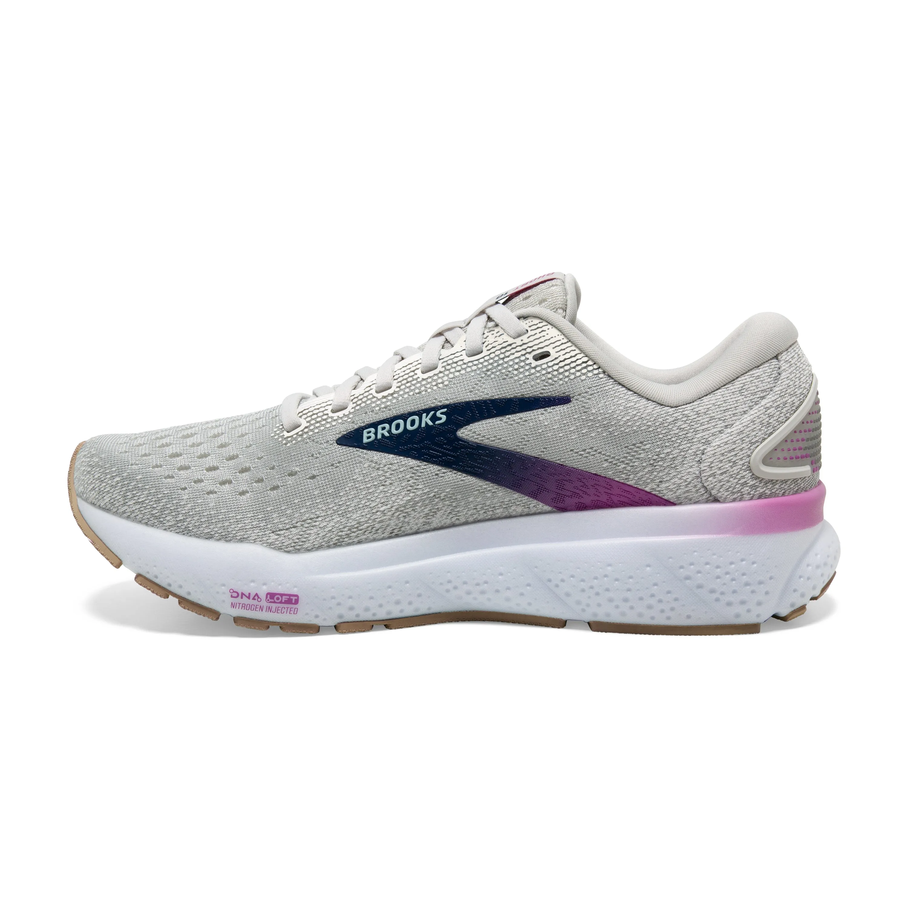 Brooks | Ghost 16 | Women's | White/Grey/Estate Blue