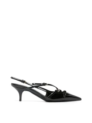 Buckle Slingback Pumps