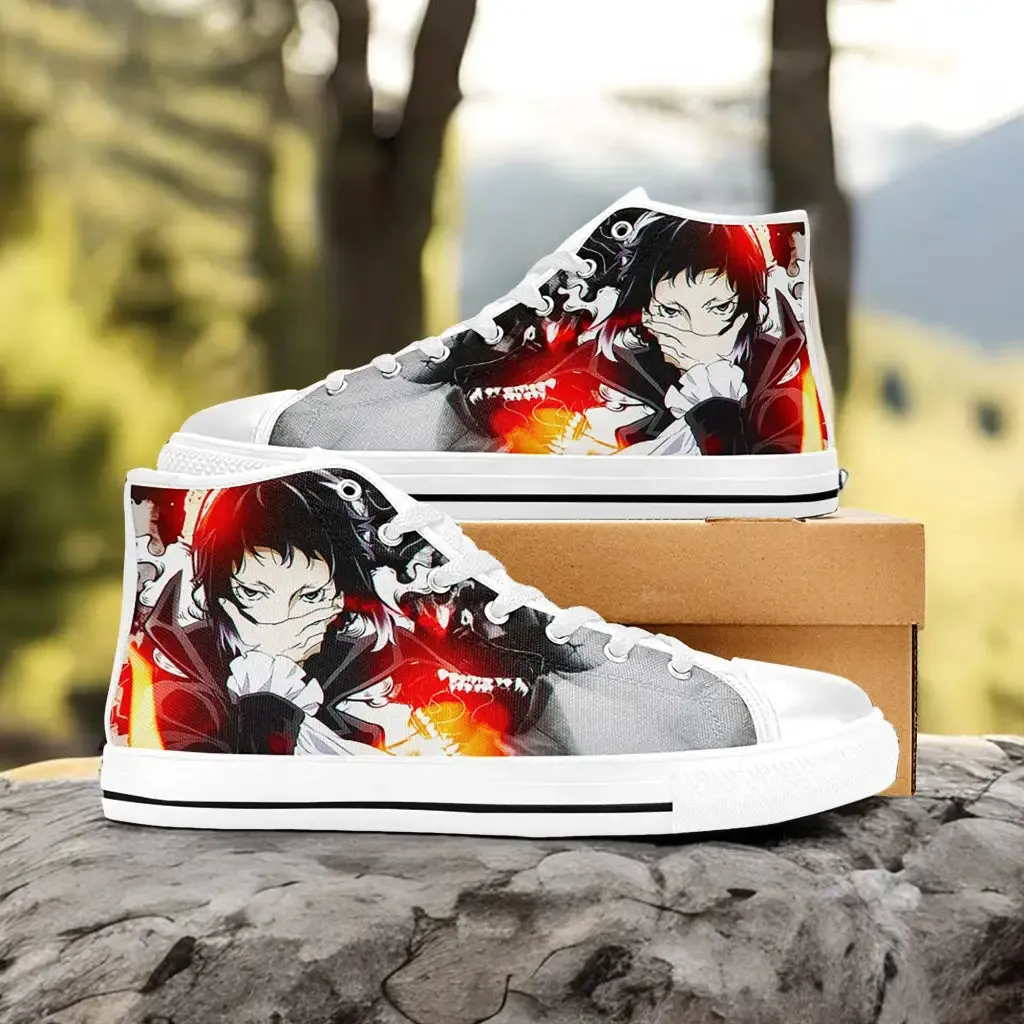 Bungou Stray Dogs Ryuunosuke Akutagawa Shoes High Tops Sneakers for Kids and Adults