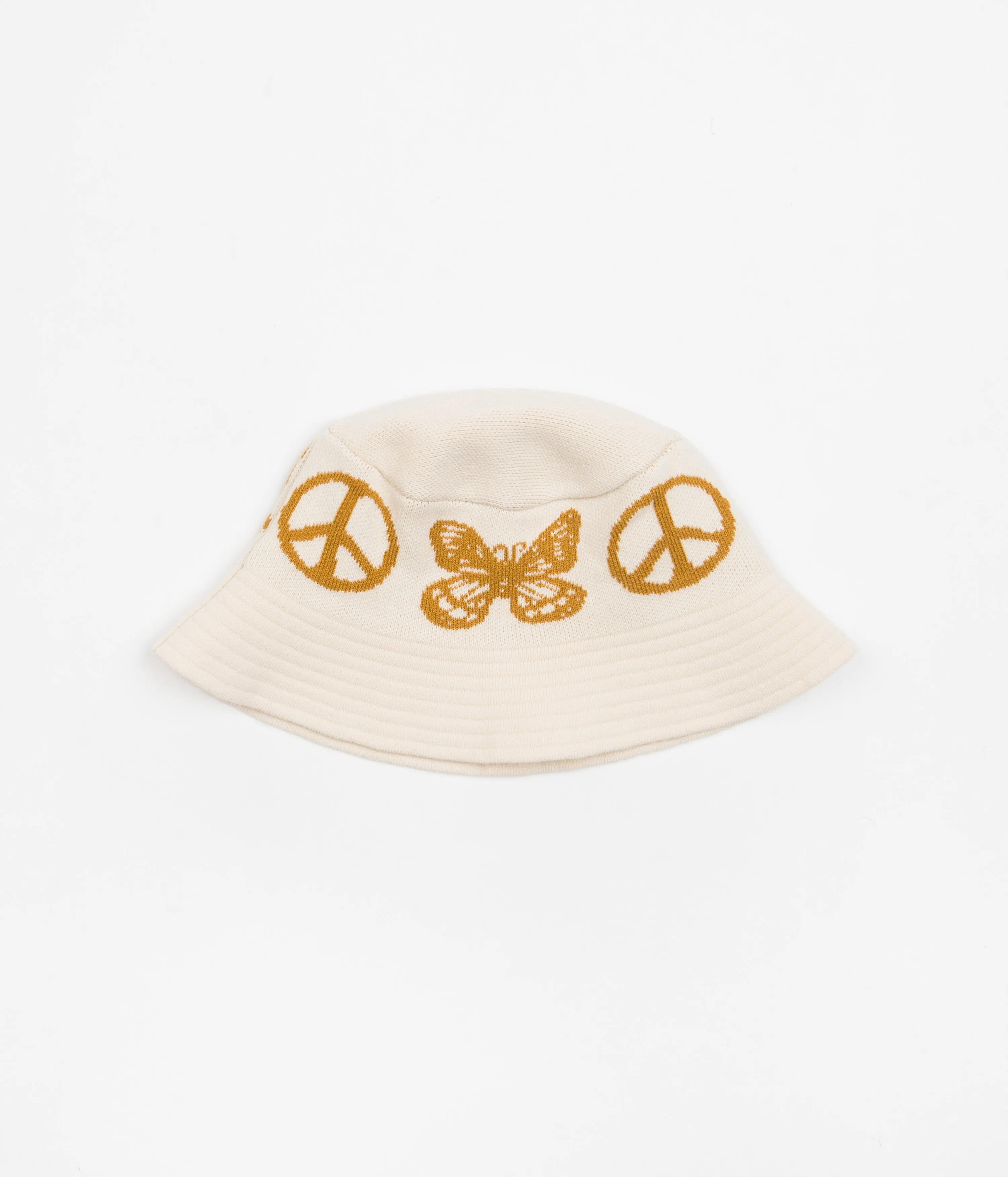 Butter Goods Tour Knit Bucket Hat - Cream