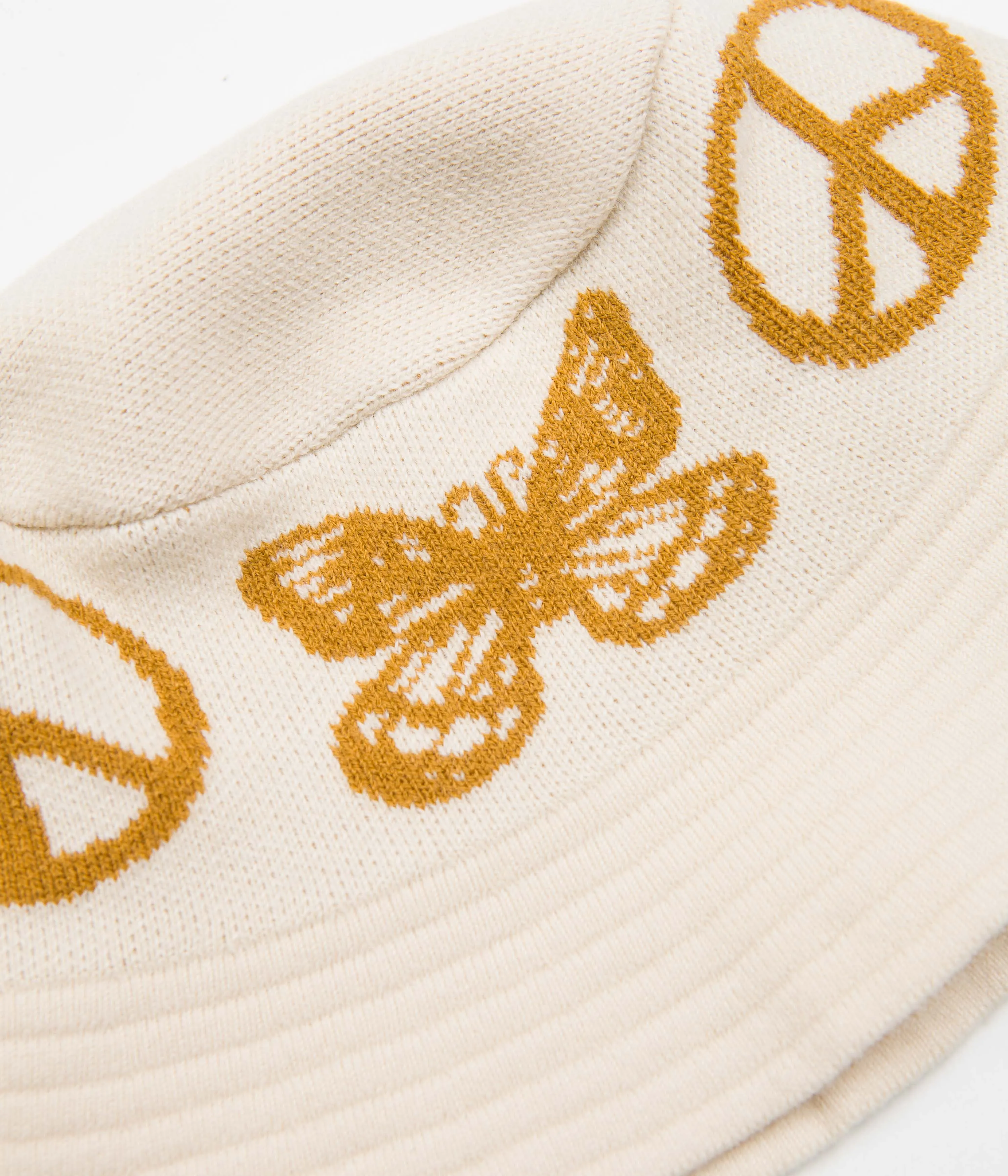 Butter Goods Tour Knit Bucket Hat - Cream