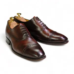 Carlos Santos - Burgundy Cap Toe Oxfords UK 9,5 / EU 43,5