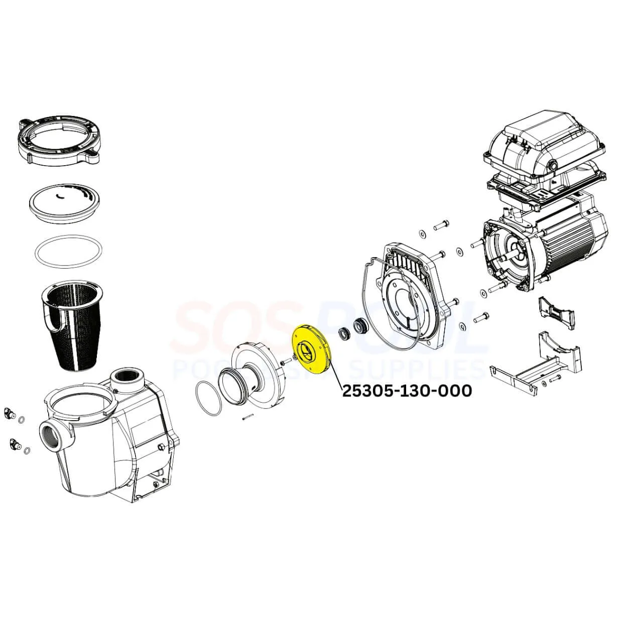 CMP Impeller For Pentair WhisperFlo Pumps | 2HP - 2.5HP | 073130 | 25305-130-000