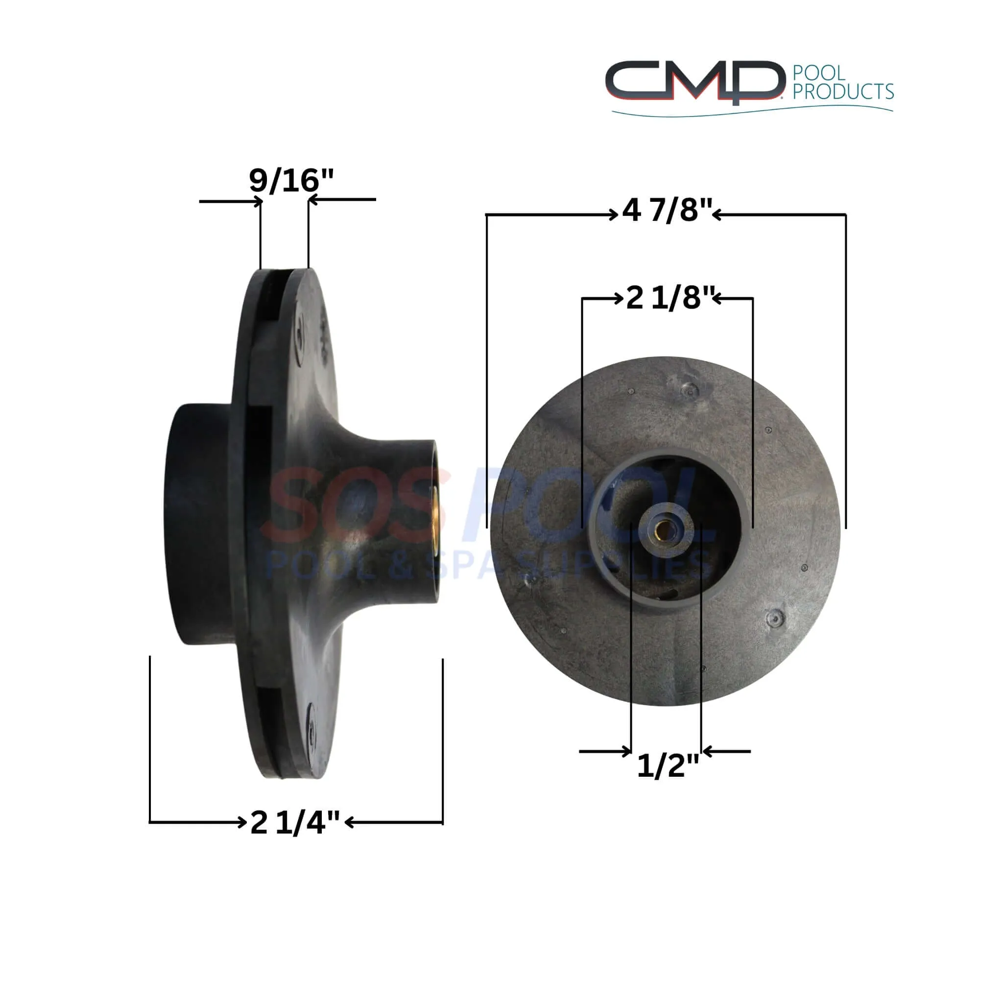 CMP Impeller For Pentair WhisperFlo Pumps | 2HP - 2.5HP | 073130 | 25305-130-000