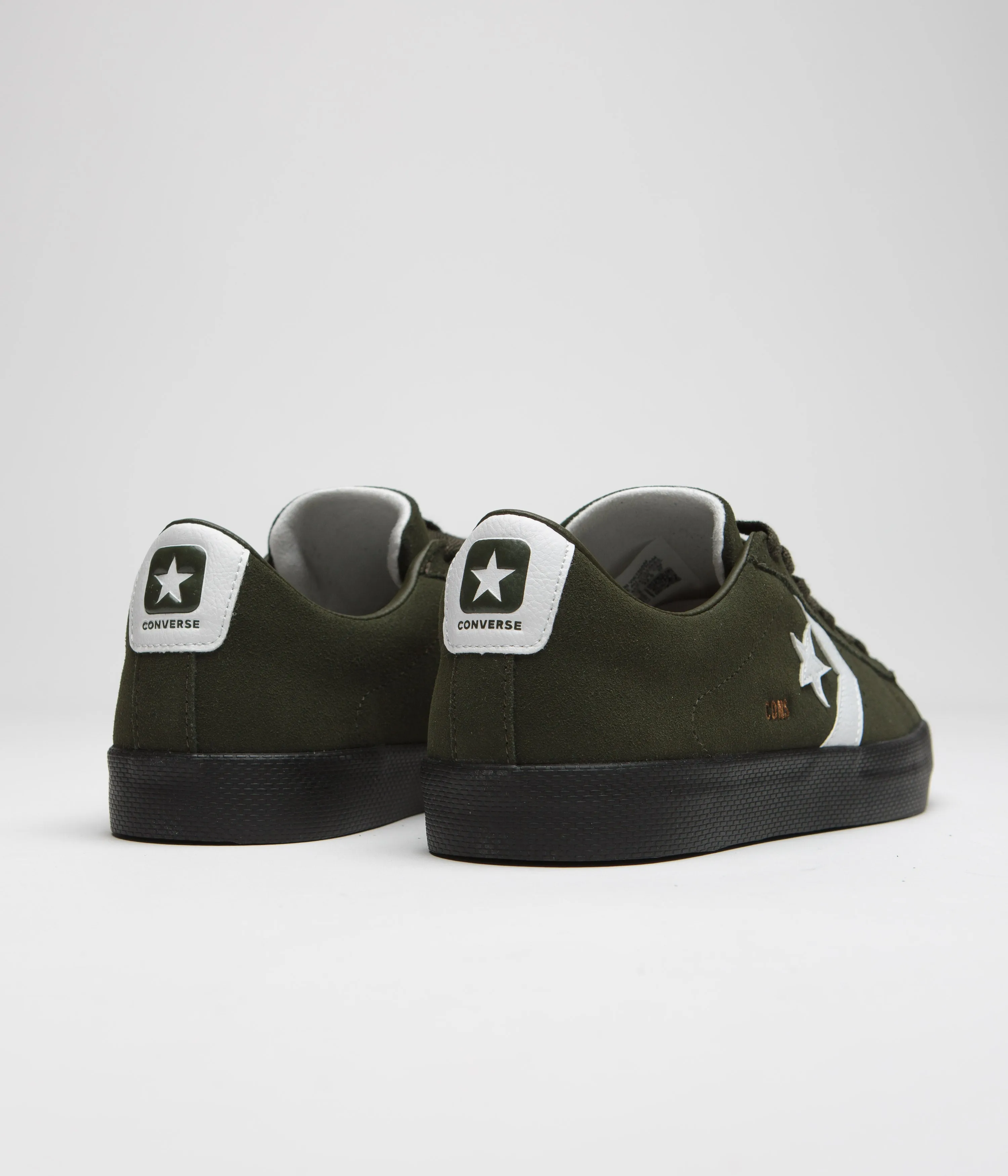 Converse Pro Leather Fall Tone Shoes - Forest Shelter / White / Black