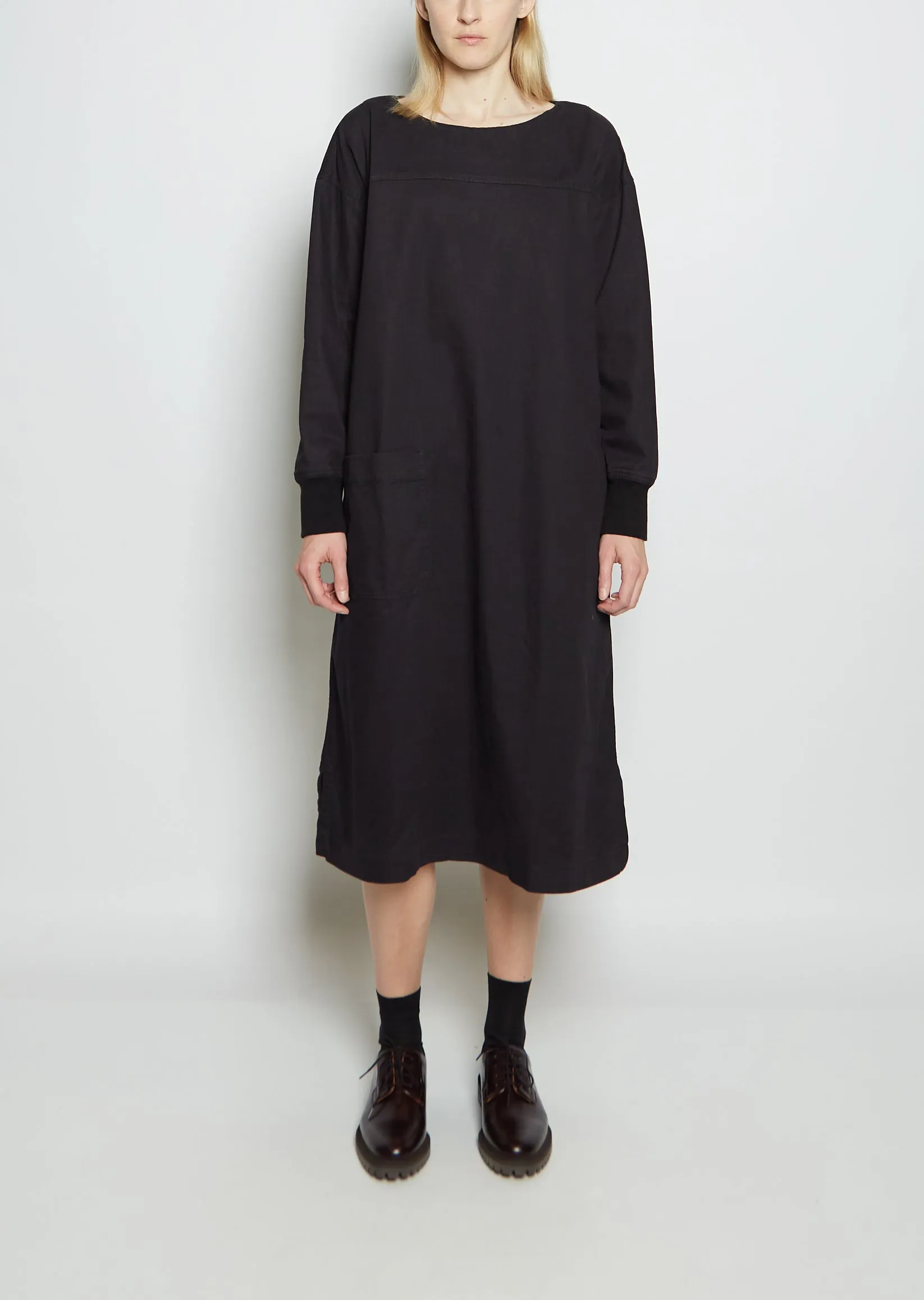 Cotton Twill Smock Dress