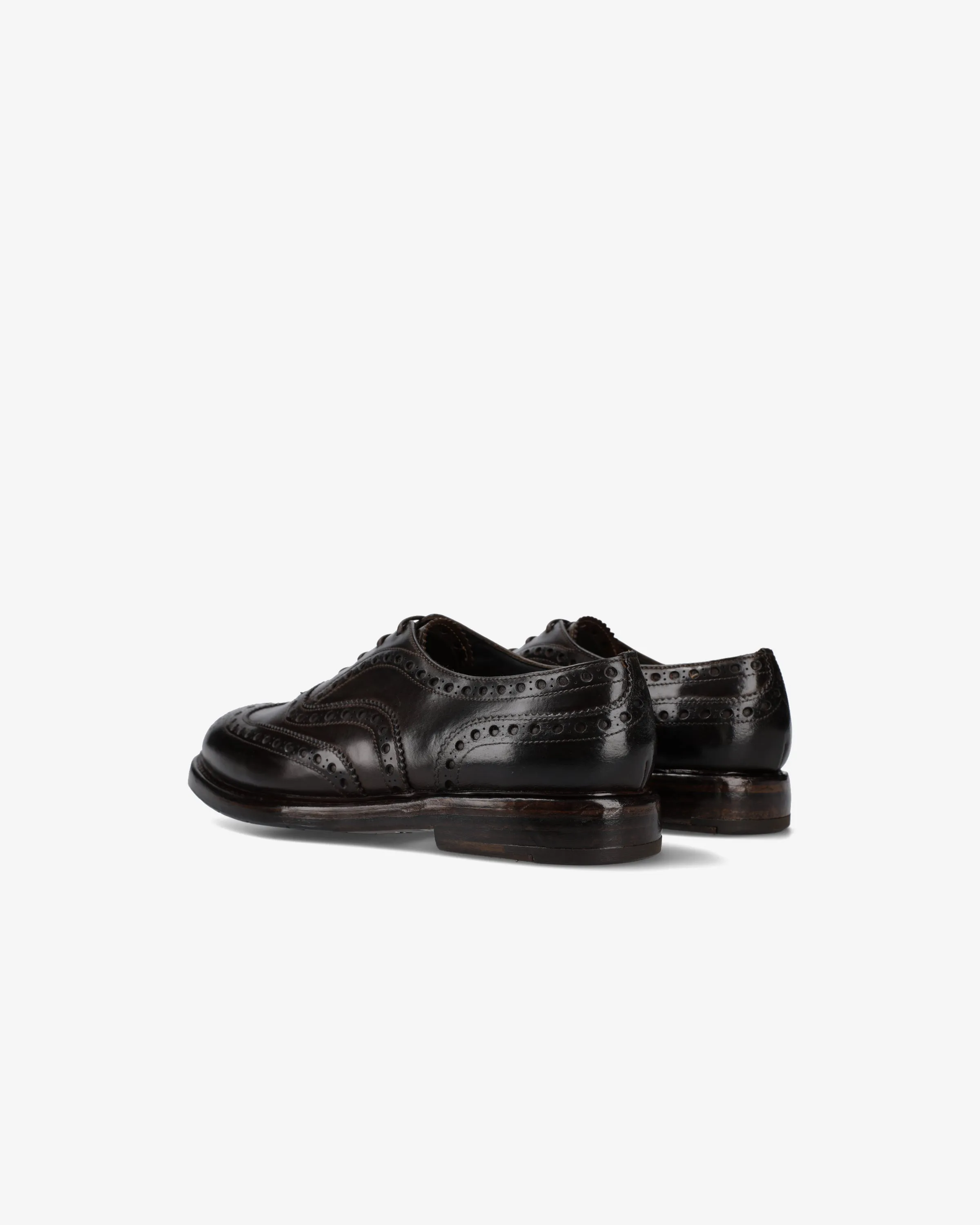 Derby shoes in king brass horse leather