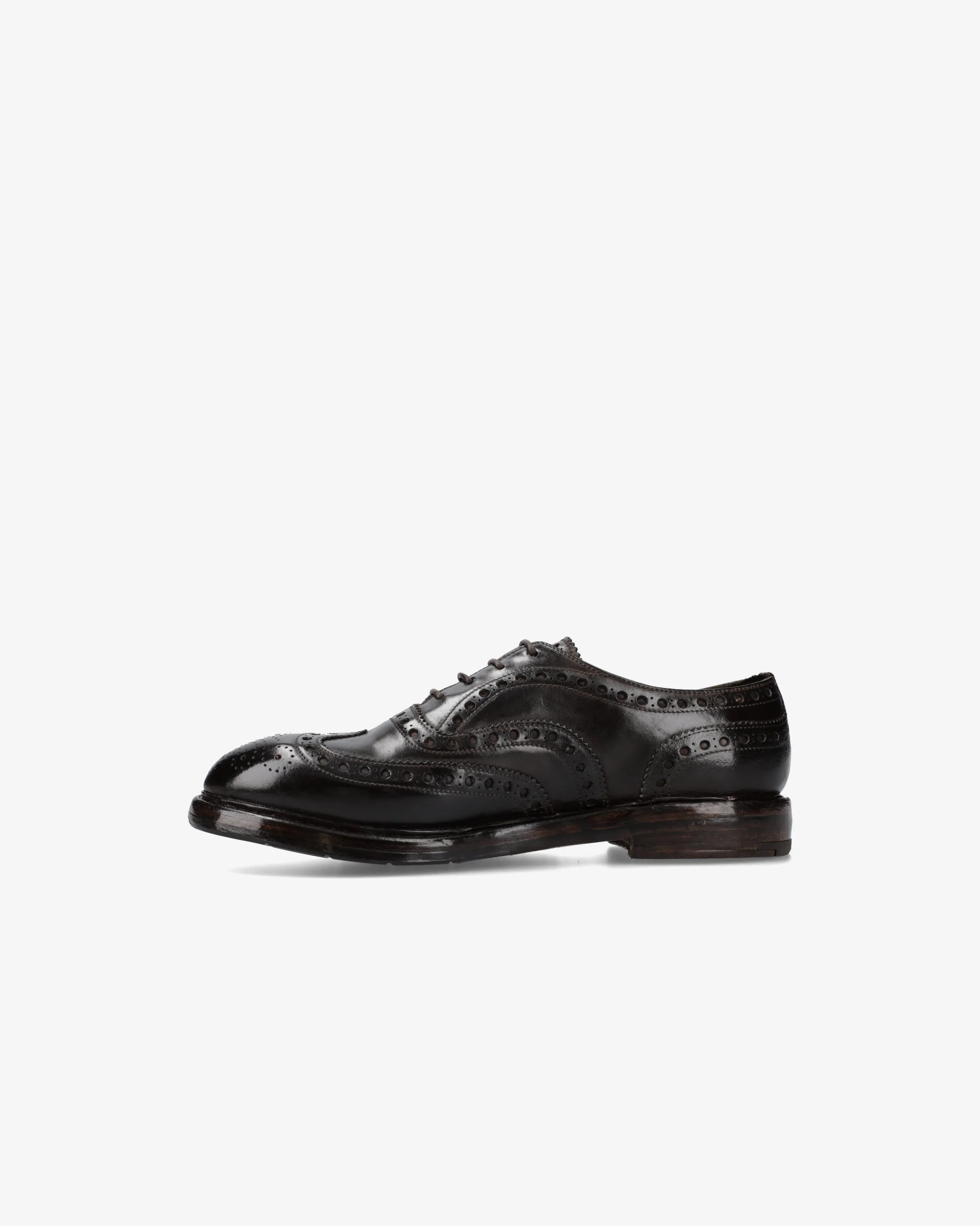 Derby shoes in king brass horse leather