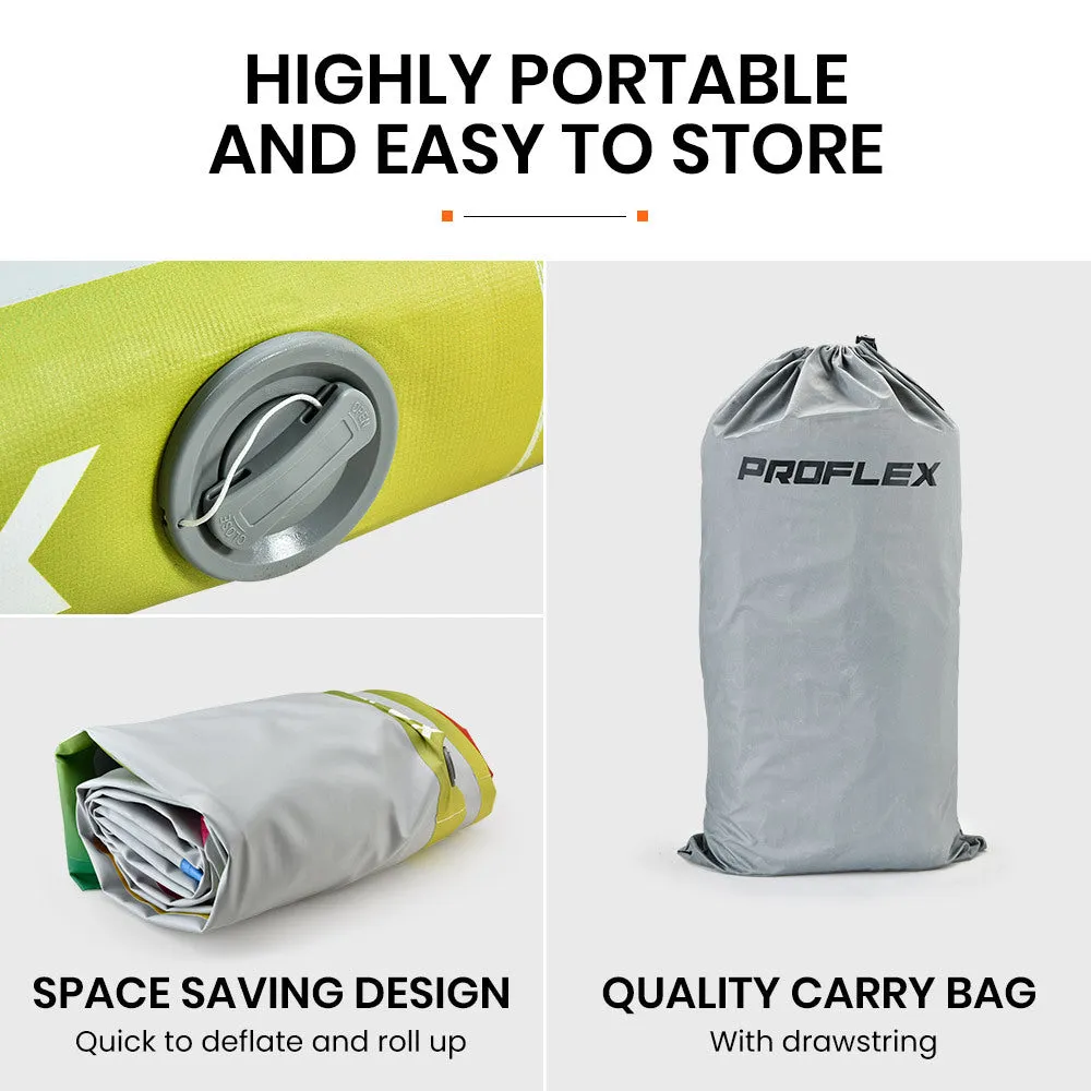 Durable Inflatable Air Track Mat 400x100x10cm with Pump - Proflex
