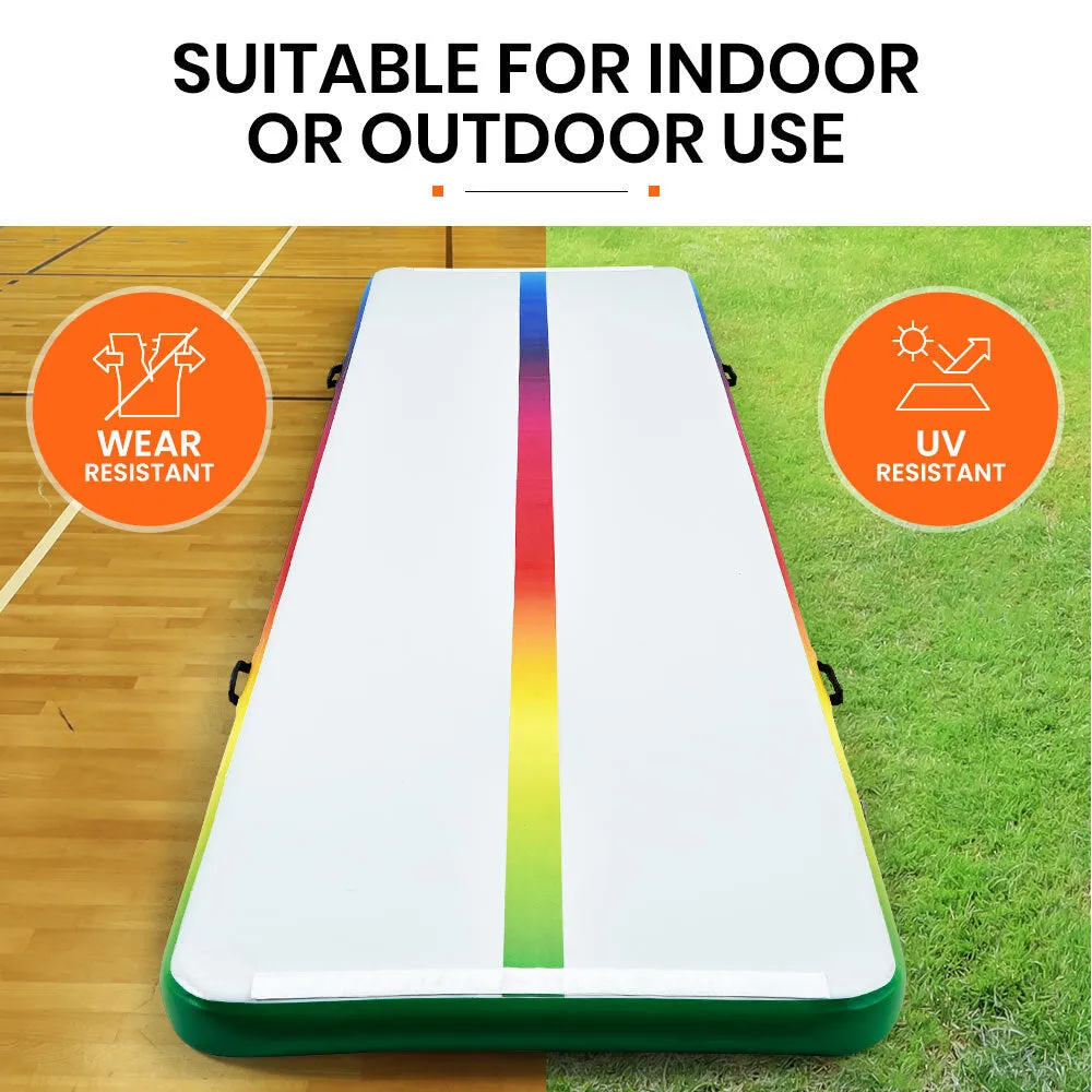 Durable Inflatable Air Track Mat 400x100x10cm with Pump - Proflex