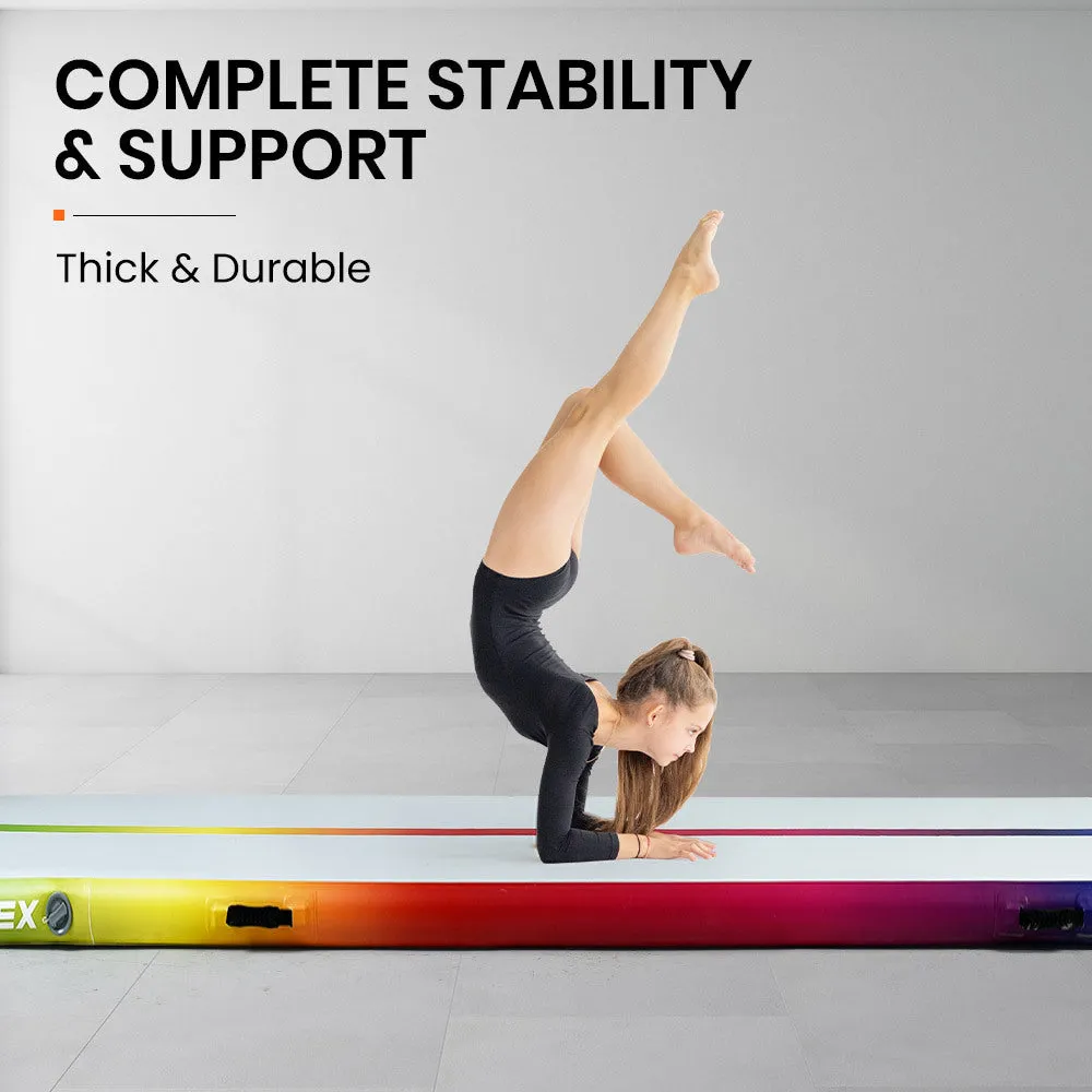 Durable Inflatable Air Track Mat 400x100x10cm with Pump - Proflex