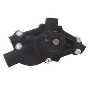 Edelbrock Victor-Pro Circle Track Water Pump - Short - Black - SB Chevy - 3/4" Pilot Shaft