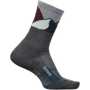 Feetures Elite Trail Max Cushion Mini Crew - Gray Summit
