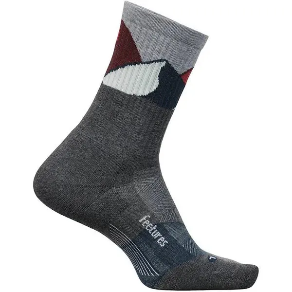 Feetures Elite Trail Max Cushion Mini Crew - Gray Summit