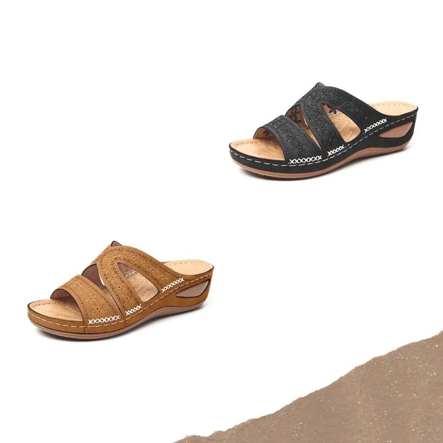 FleekComfy™ Premium Orthopedic Thick Platform Large Size Slipper Sandals