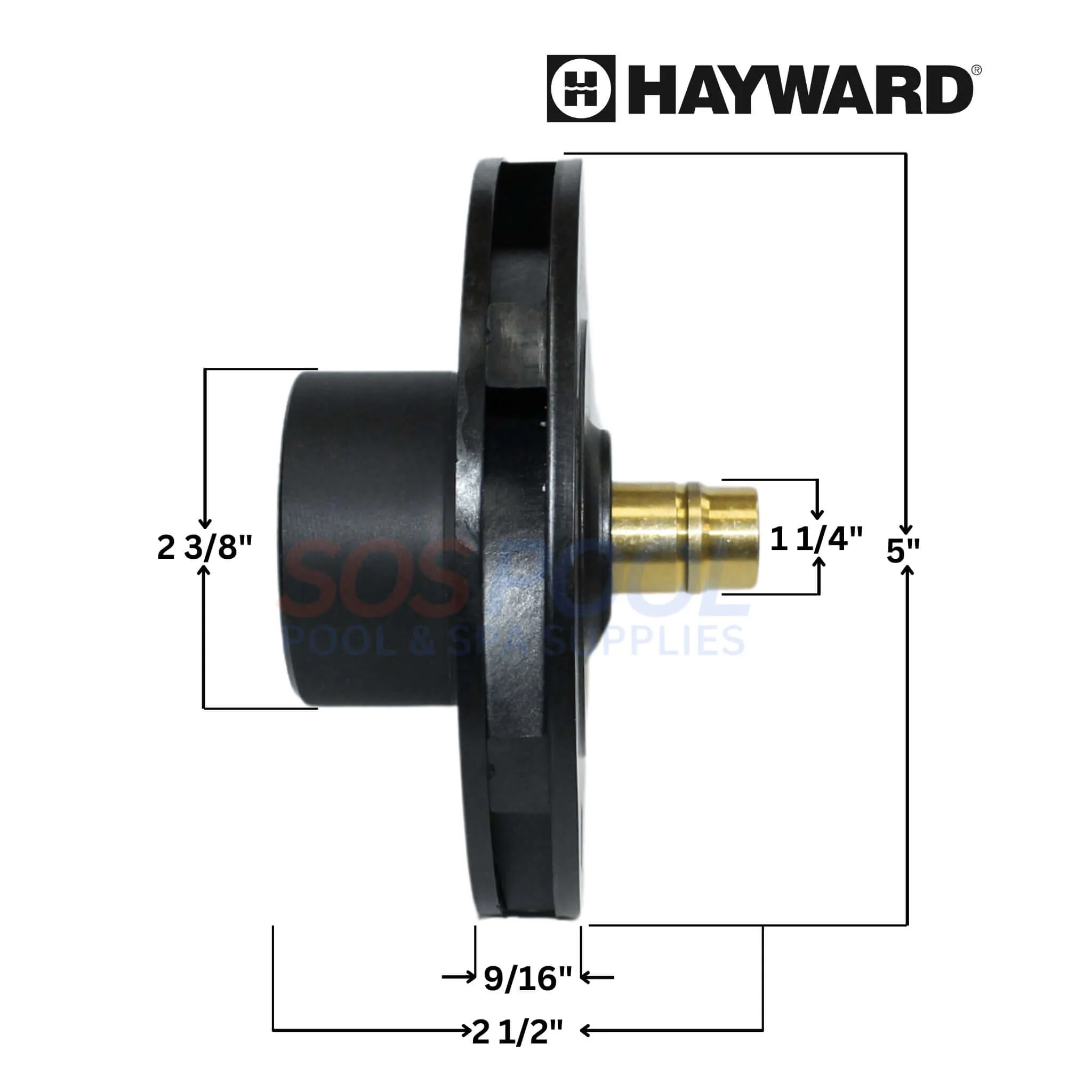 Hayward Impeller For Super II Pumps | 2HP - 2.5HP | SPX3021C