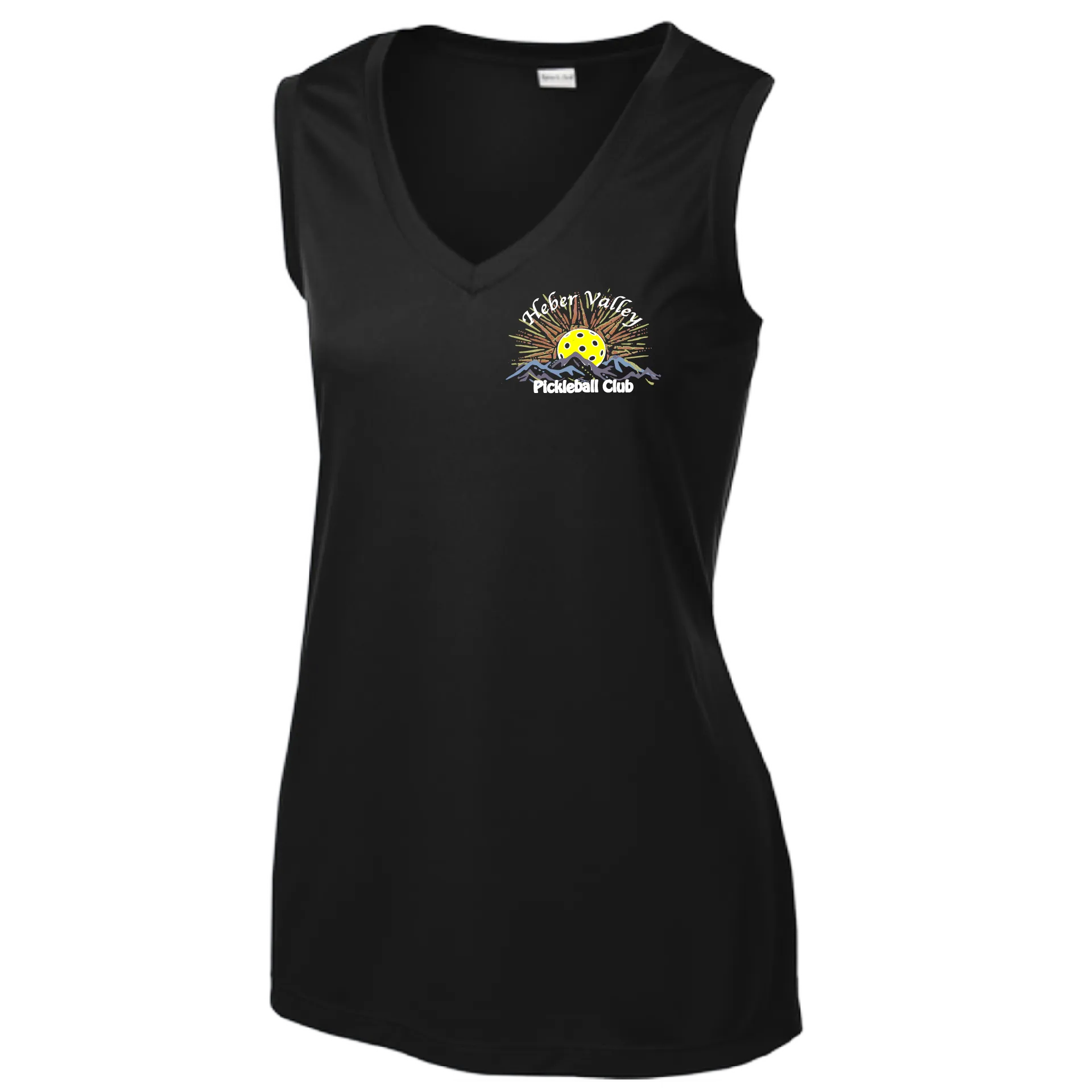 Heber Valley Pickleball Club (Small) | Women’s Sleeveless Athletic Shirt | 100% Polyester