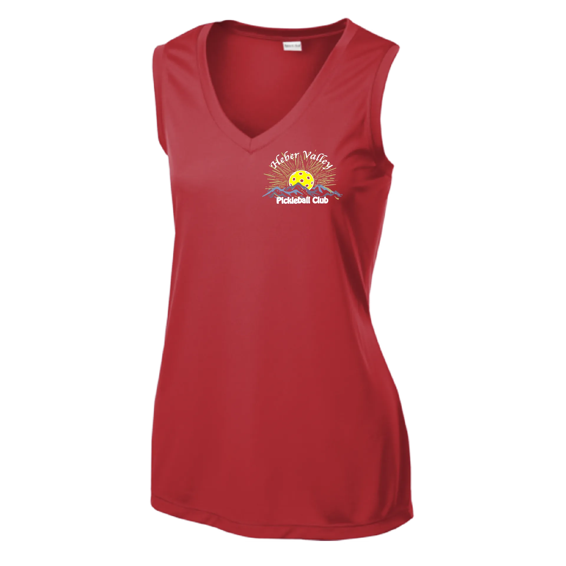 Heber Valley Pickleball Club (Small) | Women’s Sleeveless Athletic Shirt | 100% Polyester