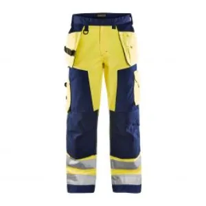 High&#x20;Vis&#x20;Craftsman&#x20;Trouser&#x20;1568&#x20;High&#x20;Vis&#x20;Geel&#x2F;Marine&#x20;-&#x20;Bl&#xE5;kl&#xE4;der