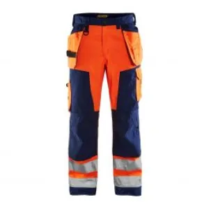 High&#x20;Vis&#x20;Craftsman&#x20;Trouser&#x20;1568&#x20;High&#x20;Vis&#x20;Oranje&#x2F;Marine&#x20;-&#x20;Bl&#xE5;kl&#xE4;der