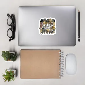 HK Bully Club (HK Wht) Bubble-free stickers