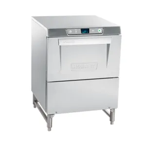 Hobart LXGEPR-2 Advansys Glass Washer, Undercounter, Rack Type, Low Temp, Chemical Sanitizing, 6" Legs