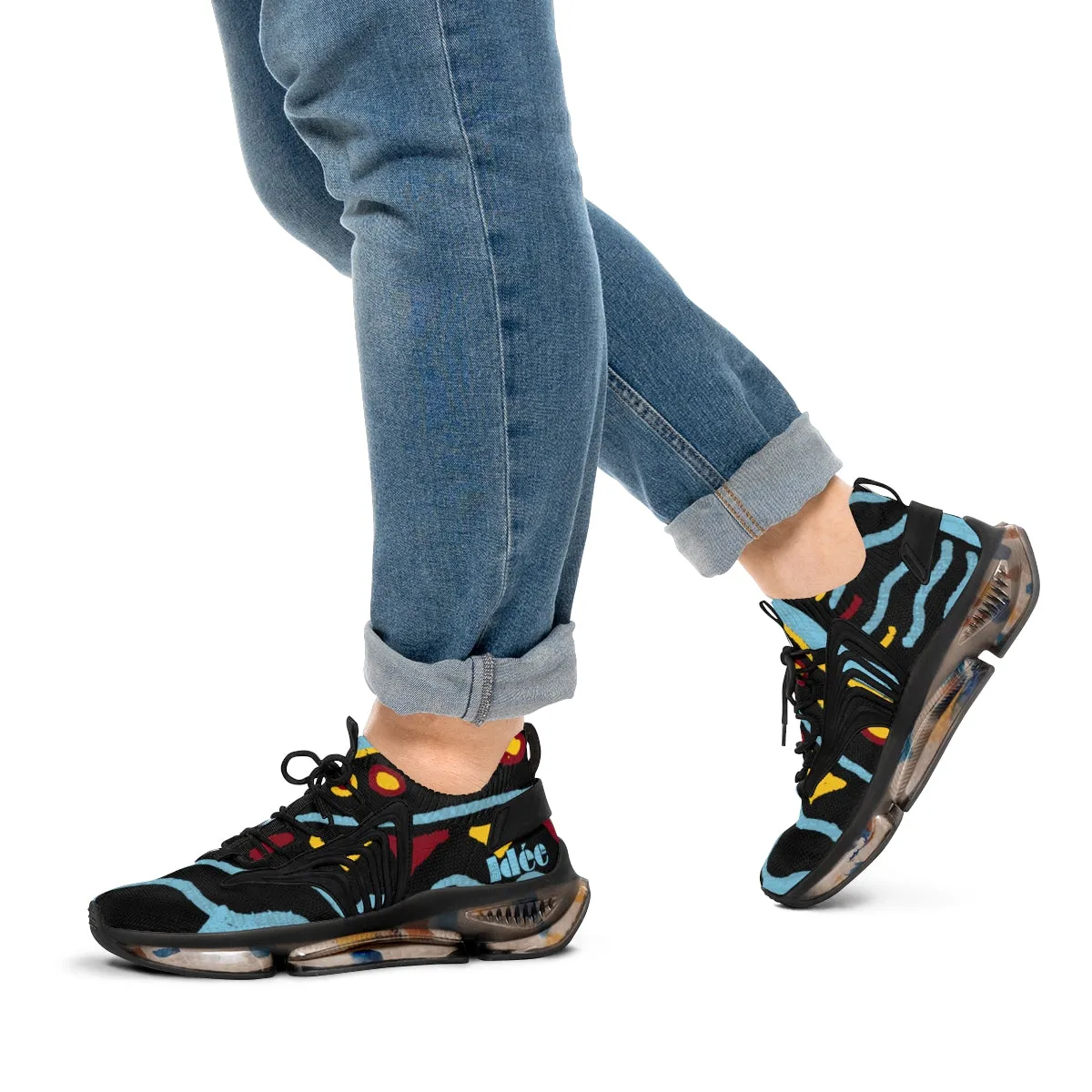 Idee Men's Mesh Sports Sneakers Black