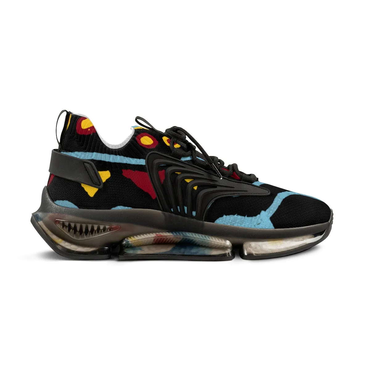 Idee Men's Mesh Sports Sneakers Black