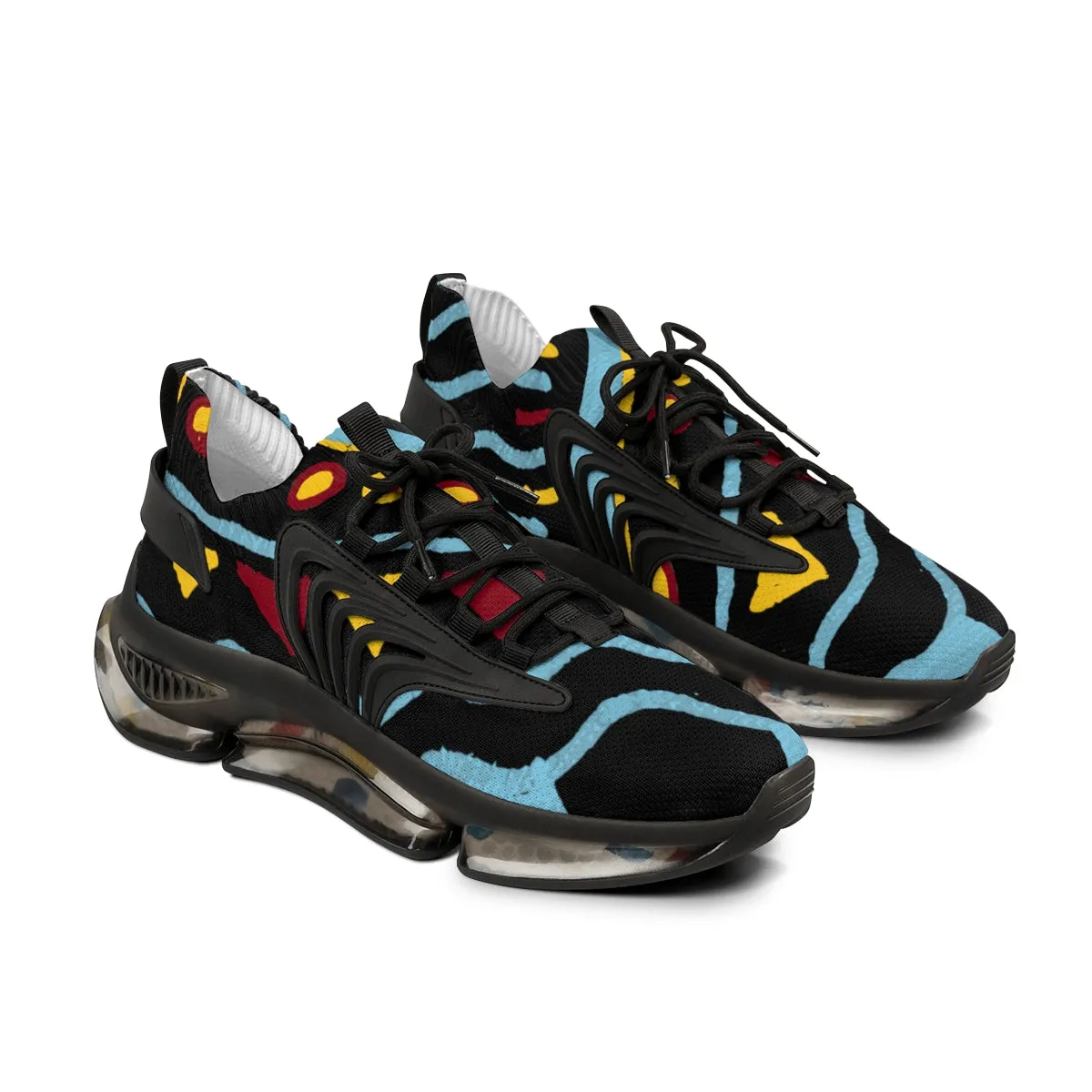 Idee Men's Mesh Sports Sneakers Black