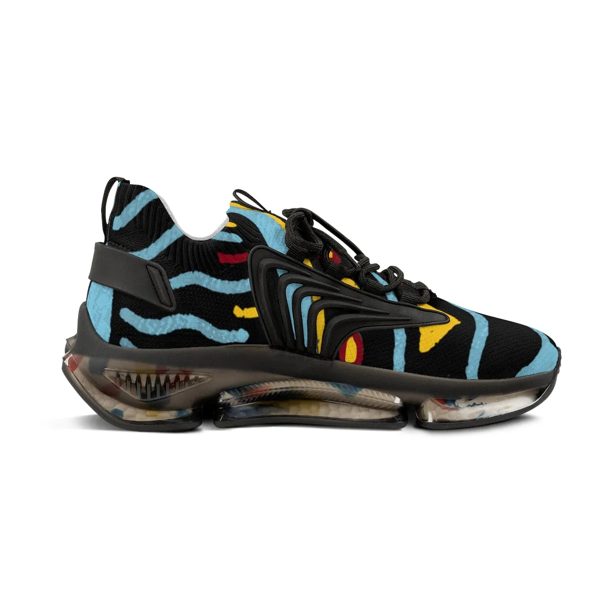 Idee Men's Mesh Sports Sneakers Black